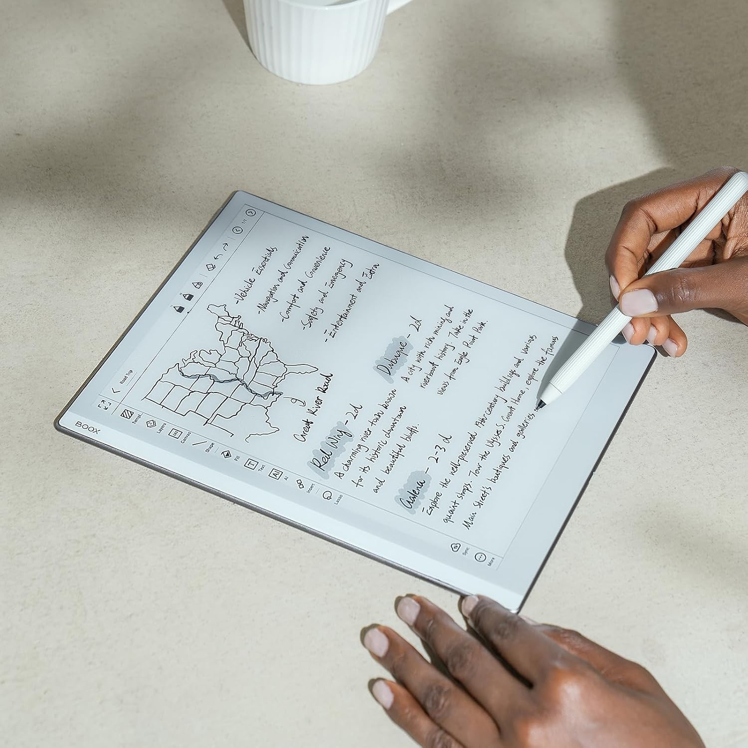 Detalle 1 de BOOX Go 10.3" ePaper Tablet 📖 64GB, WiFi y Bluetooth