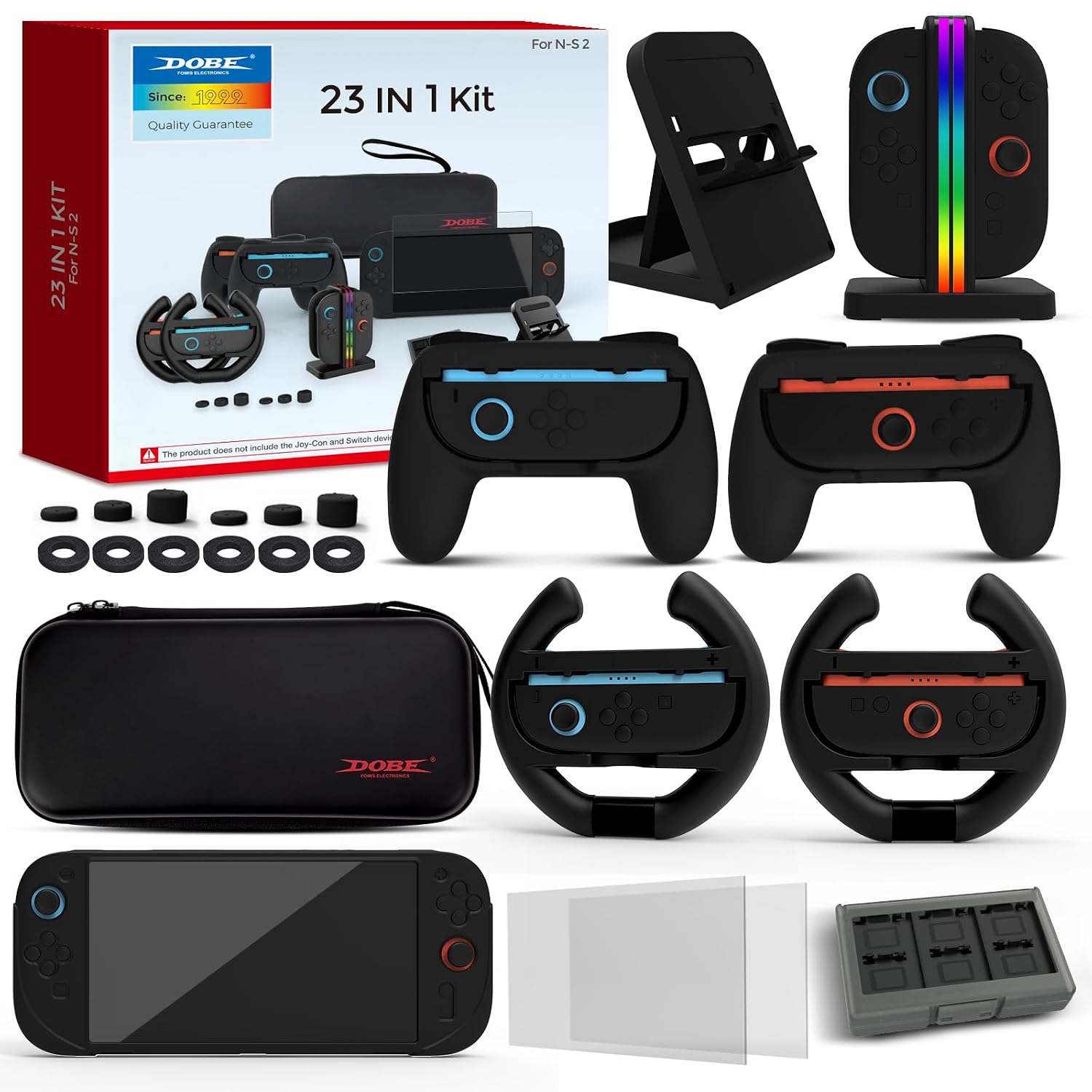 Detalle de DOBE FOMIS ELECTRONICS TNS-5106 Switch 2 Accessory Bundle with Charging Dock