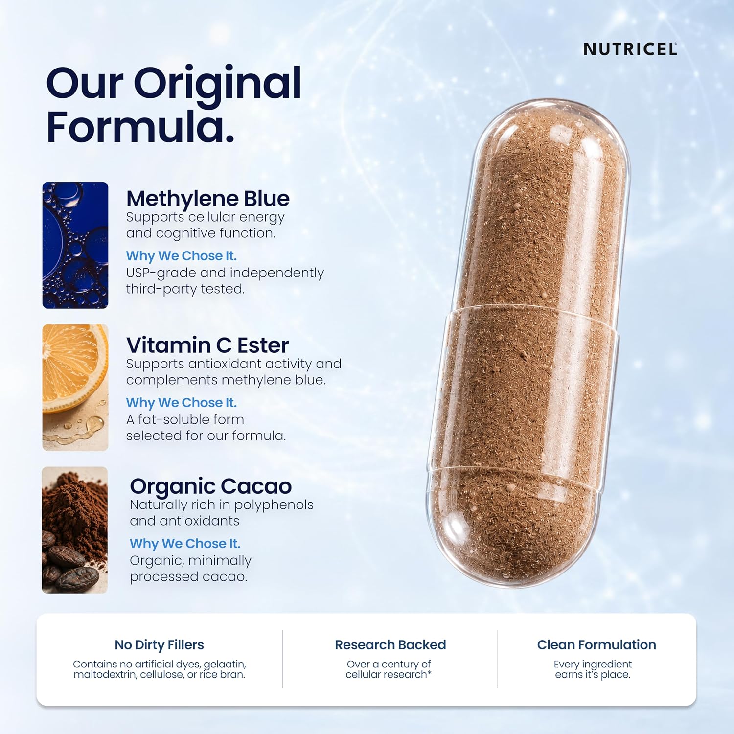 Detalle 1 de Nutricel Methylene Blue Capsules 12 mg