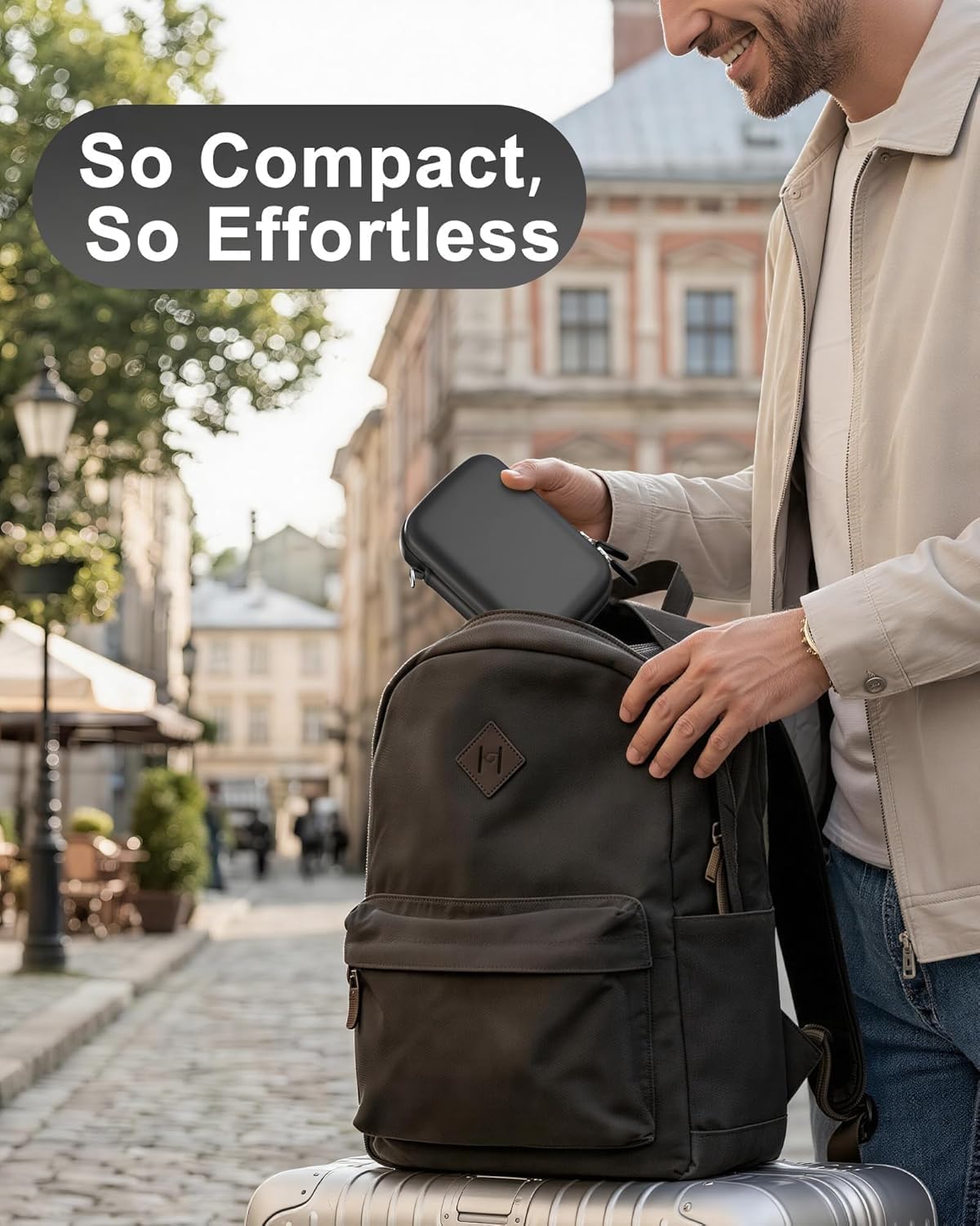 Detalle de ProCase Kameratasche für CAMKORY/Lecran/Lecnippy/Froitx/aycy/FJFJOPK 4K Vlogging-Kamera – kompakte Schutztasche