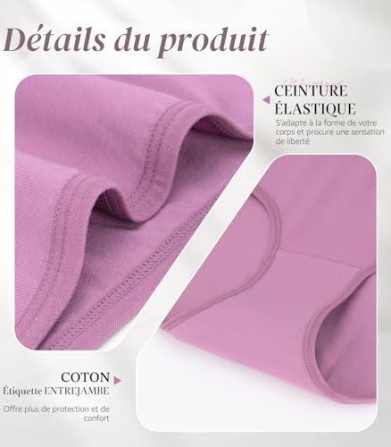 Thumbnail 5 de TANSTC Ensemble Cadeau Culottes Femme – 6 Couleurs – Emballage Premium, XL