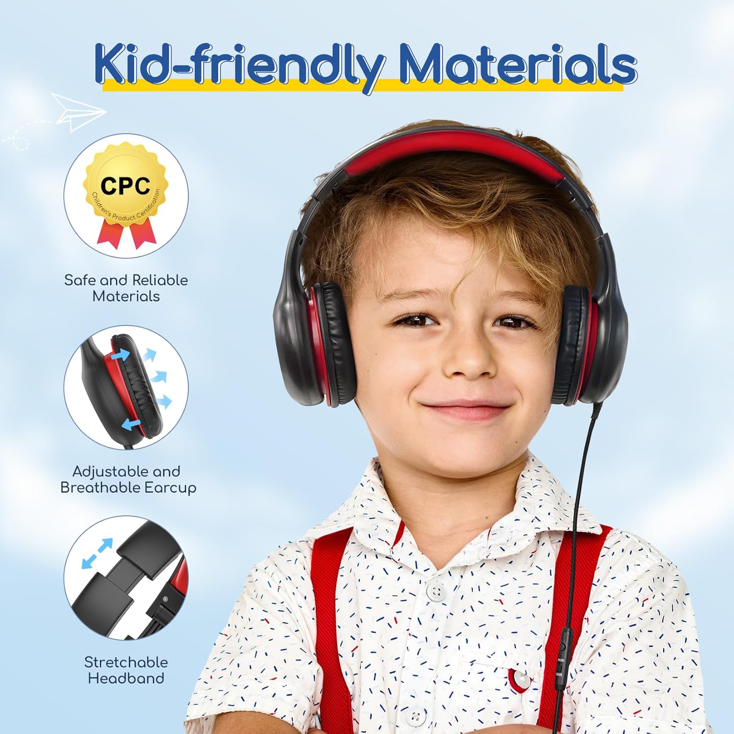 Thumbnail 3 de EarFun Kinder-Kopfhörer mit Kabel 198 g
