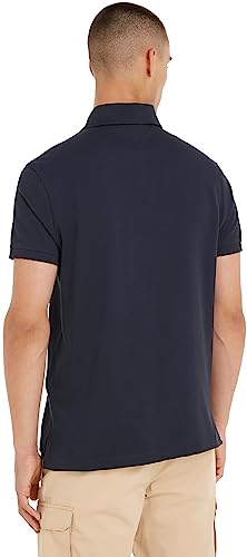 Detalle 2 de Tommy Hilfiger Polo Manches Courtes Homme 1985 Regular Fit Bleu Desert Sky – XXL