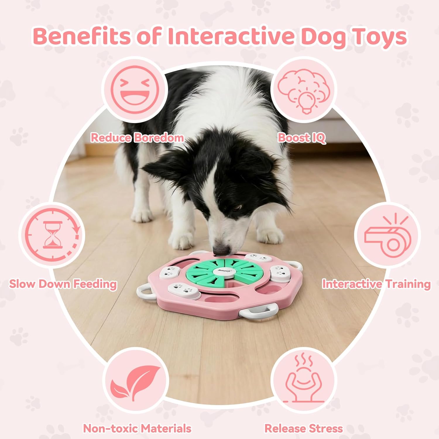 Thumbnail 5 de MateeyLife Interactive Dog Toy: 2-Level Puzzle & Slow Feeder for Brain-Training