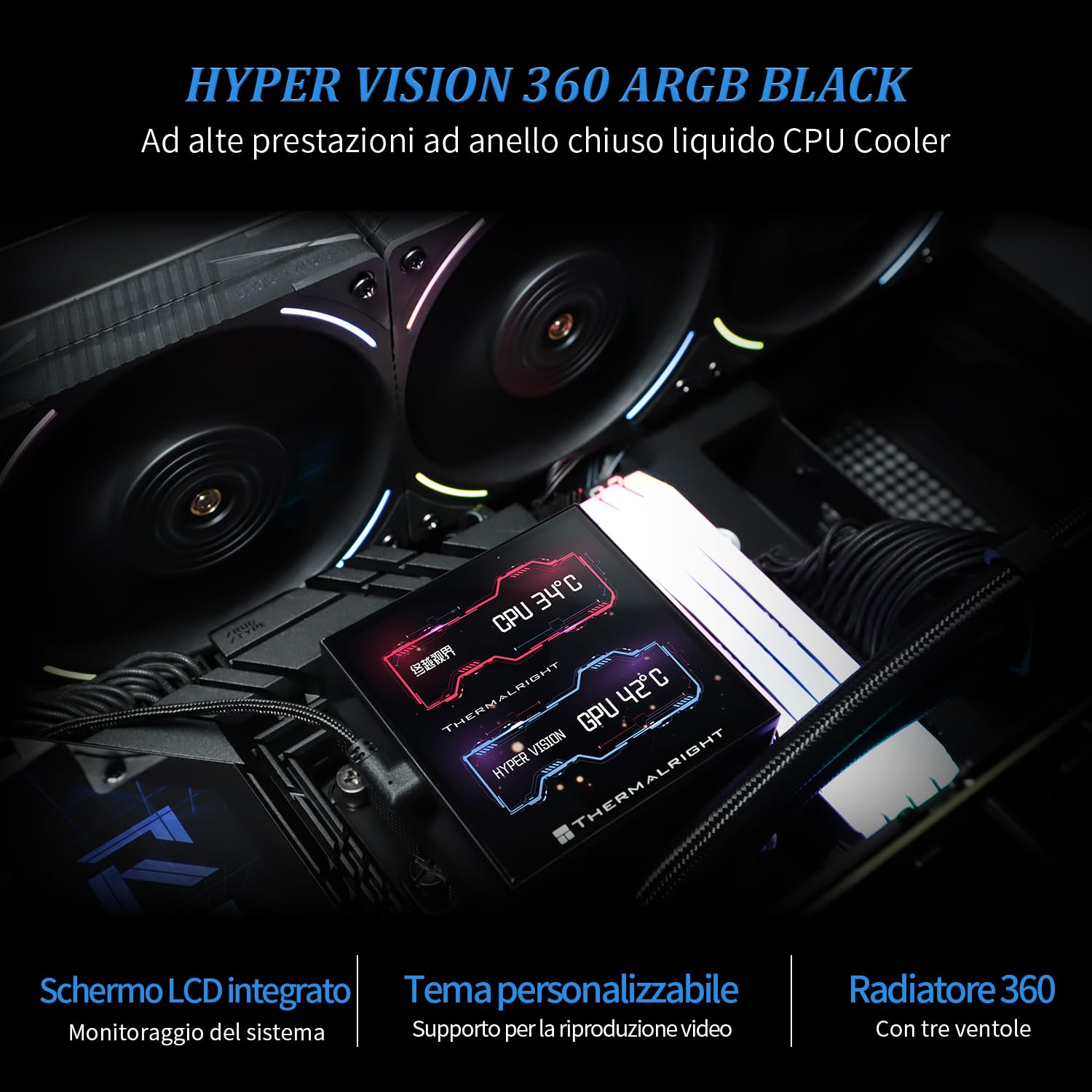 Detalle de TR Hyper Vision 360 ARGB AIO 480x480