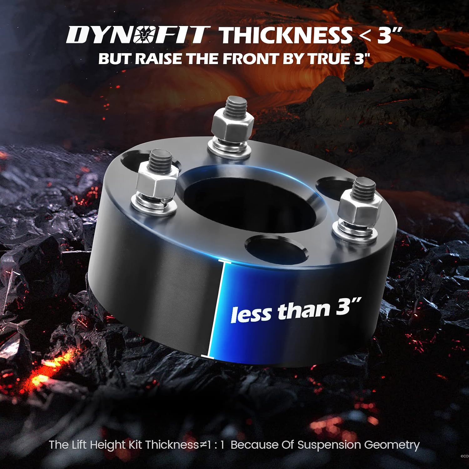 Detalle de Dynofit 3" Front & 2" Rear Lift Kit for Silverado