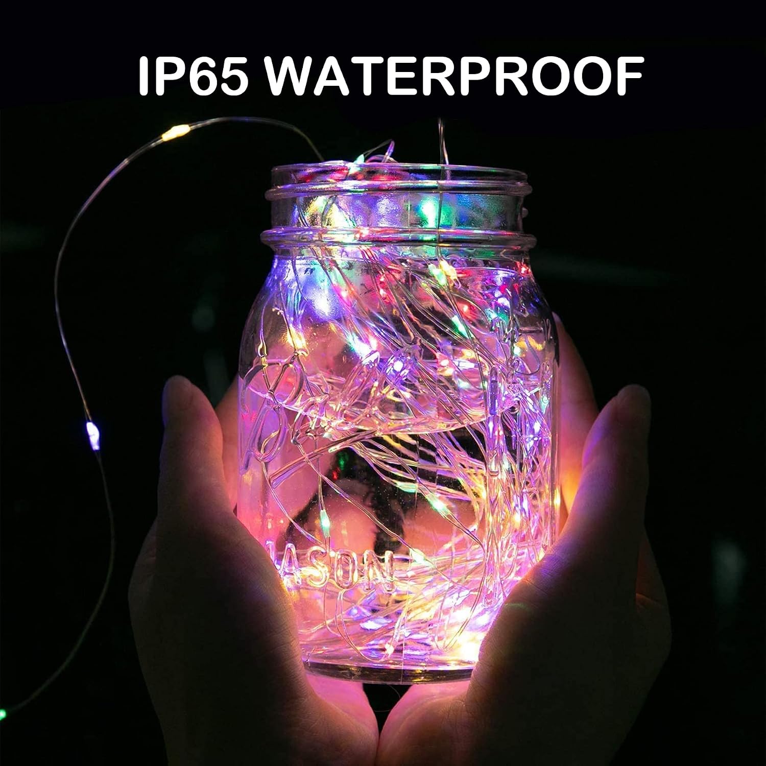 Thumbnail 3 de Lezonic Solar Fairy Lights Outdoor 2 Pack – 40ft, 120 LEDs, 8 Modes, IP65 Waterproof