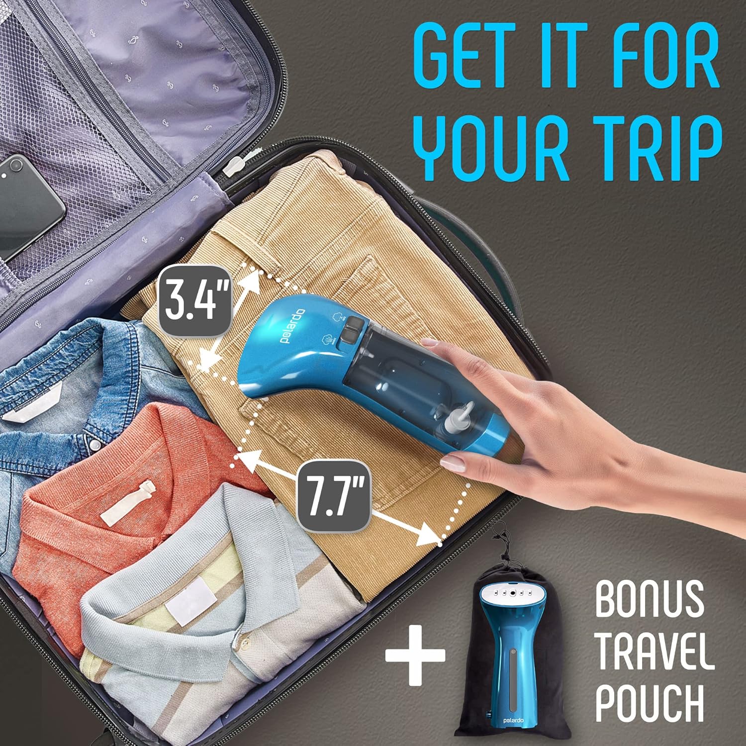 Detalle de Portable Travel Garment Steamer 25s Handheld