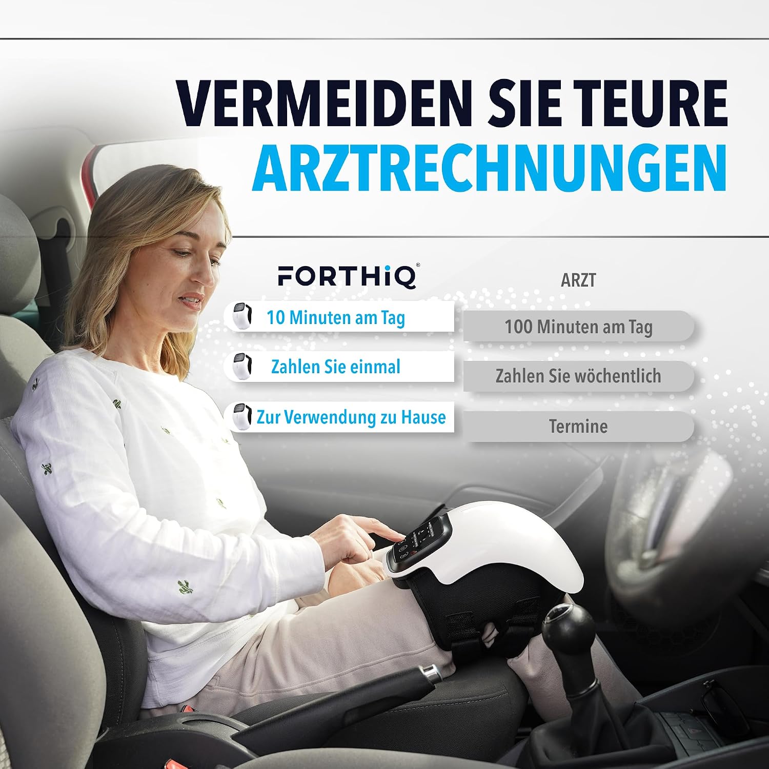 Thumbnail 4 de FORTHiQ Knie-Massagegerät 3 Vibrationsstufen