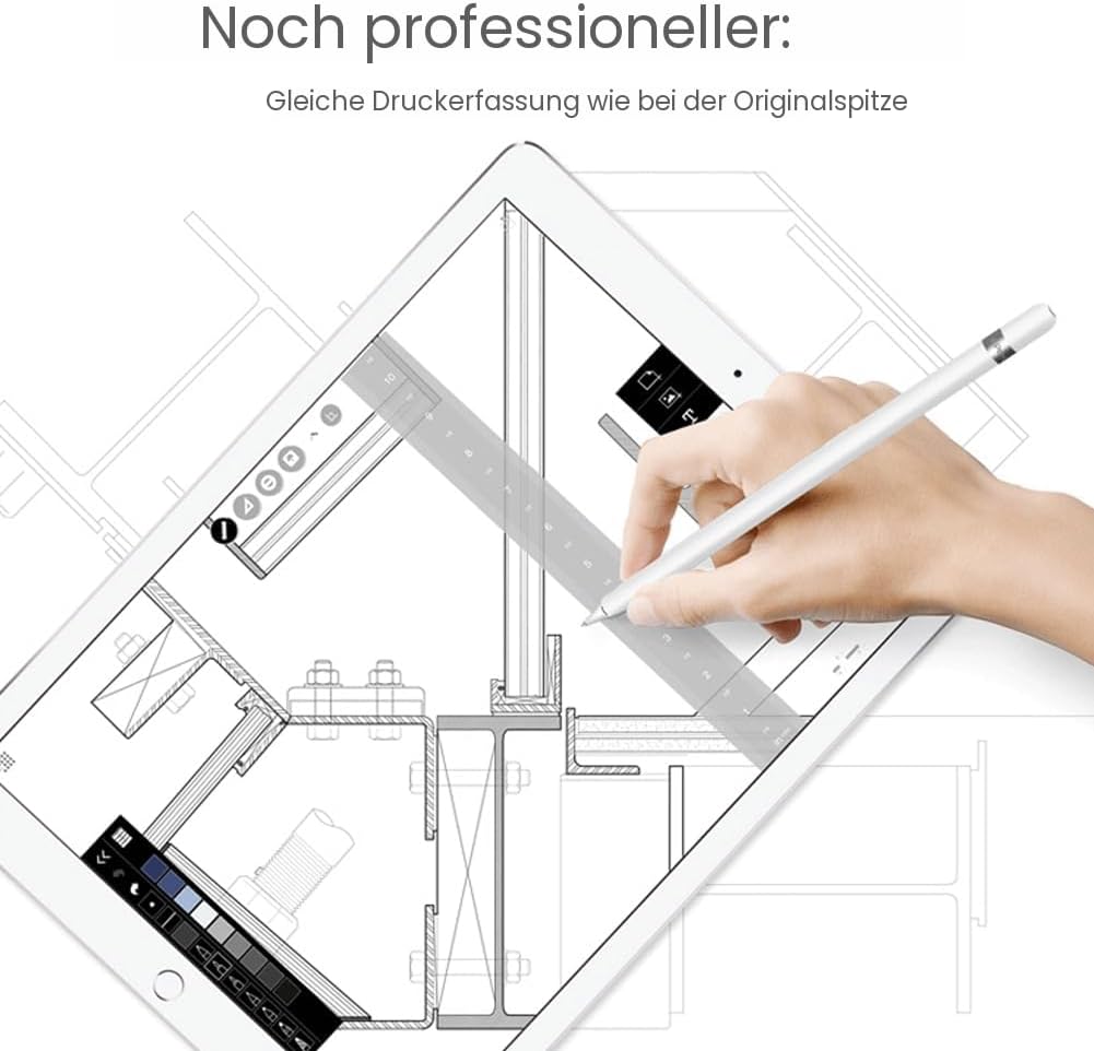 Thumbnail 6 de Ersatzspitzen-Set (6 Stück) für Apple Pencil kompatibel mit Pro/2. Generation/1. Generation/USB‑C