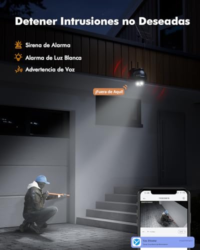 Thumbnail 4 de YESKANO Telecamera Wi‑Fi Esterno 360° PTZ 2K