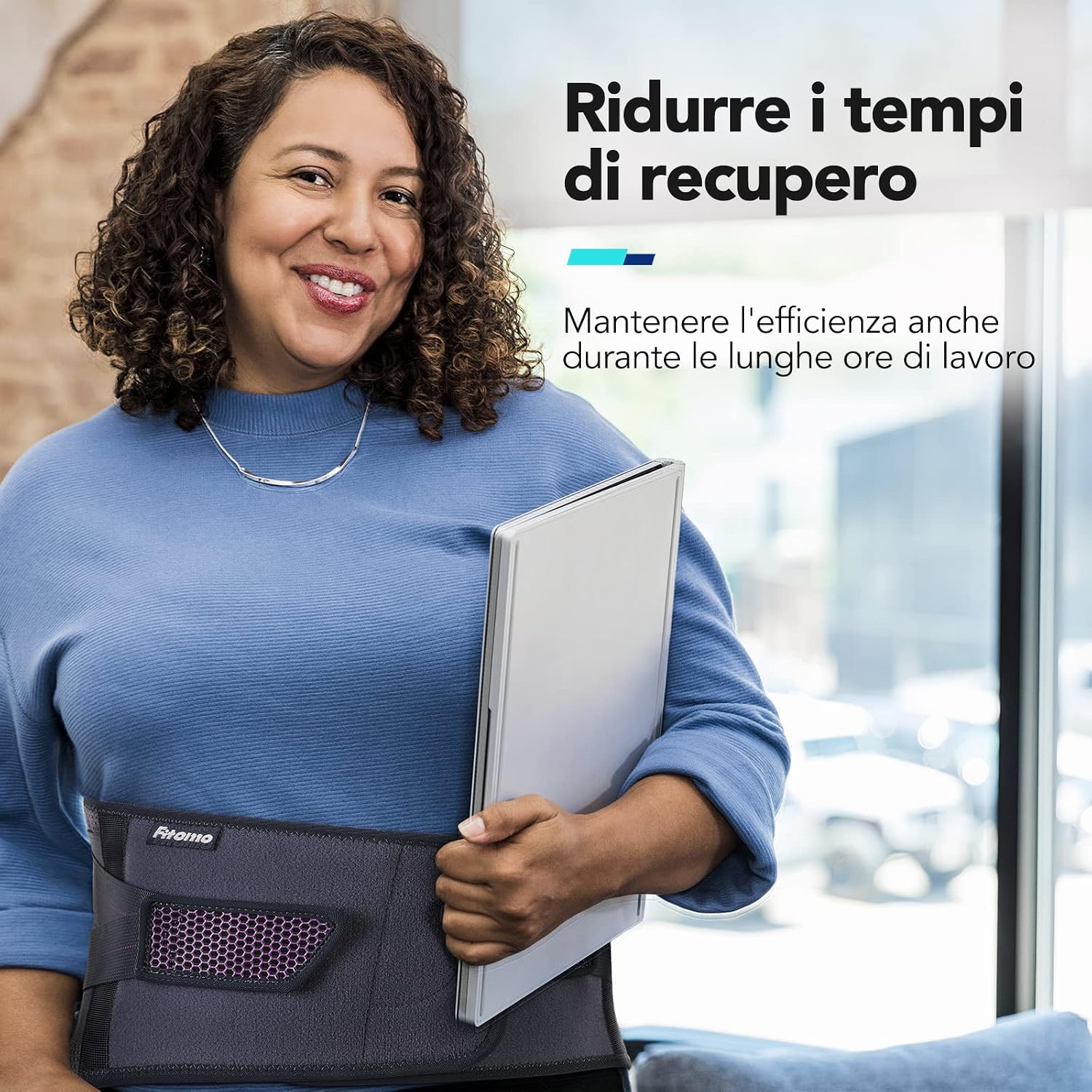 Detalle 2 de Fitomo Fascia lombare supporto schiena regolabile
