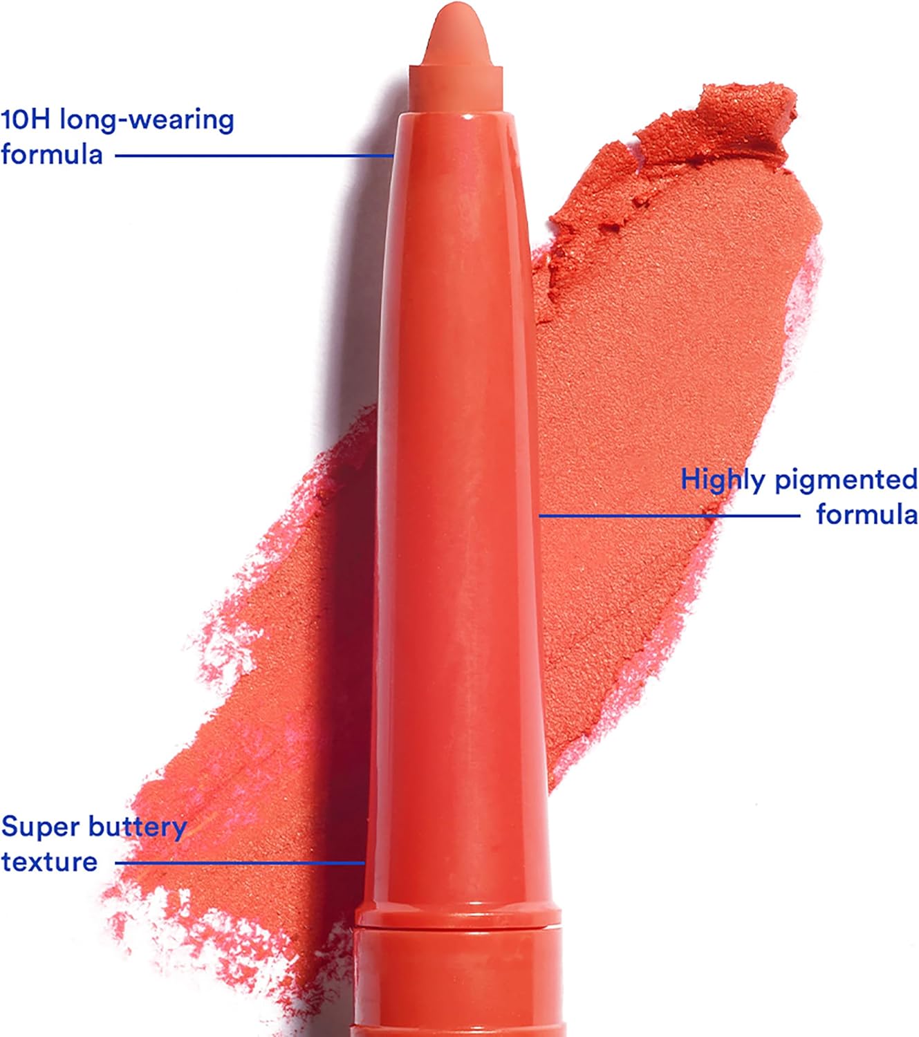 Thumbnail 2 de 3INA MAKEUP The Automatic Lip Pencil 232 Corallo al tramonto – Matita labbra retrattile, lunga durata, waterproof