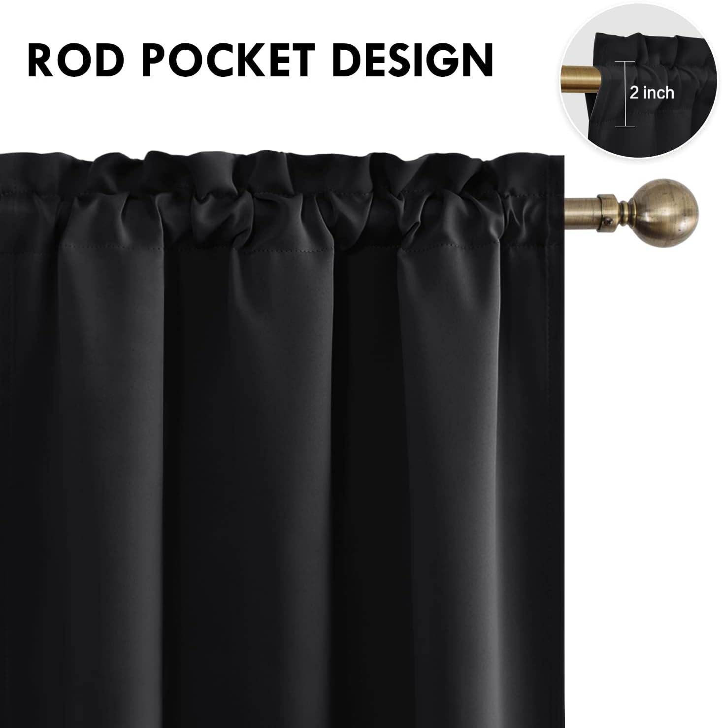 Thumbnail 3 de DWCN Blackout Curtains 42x63 Inch 🏠