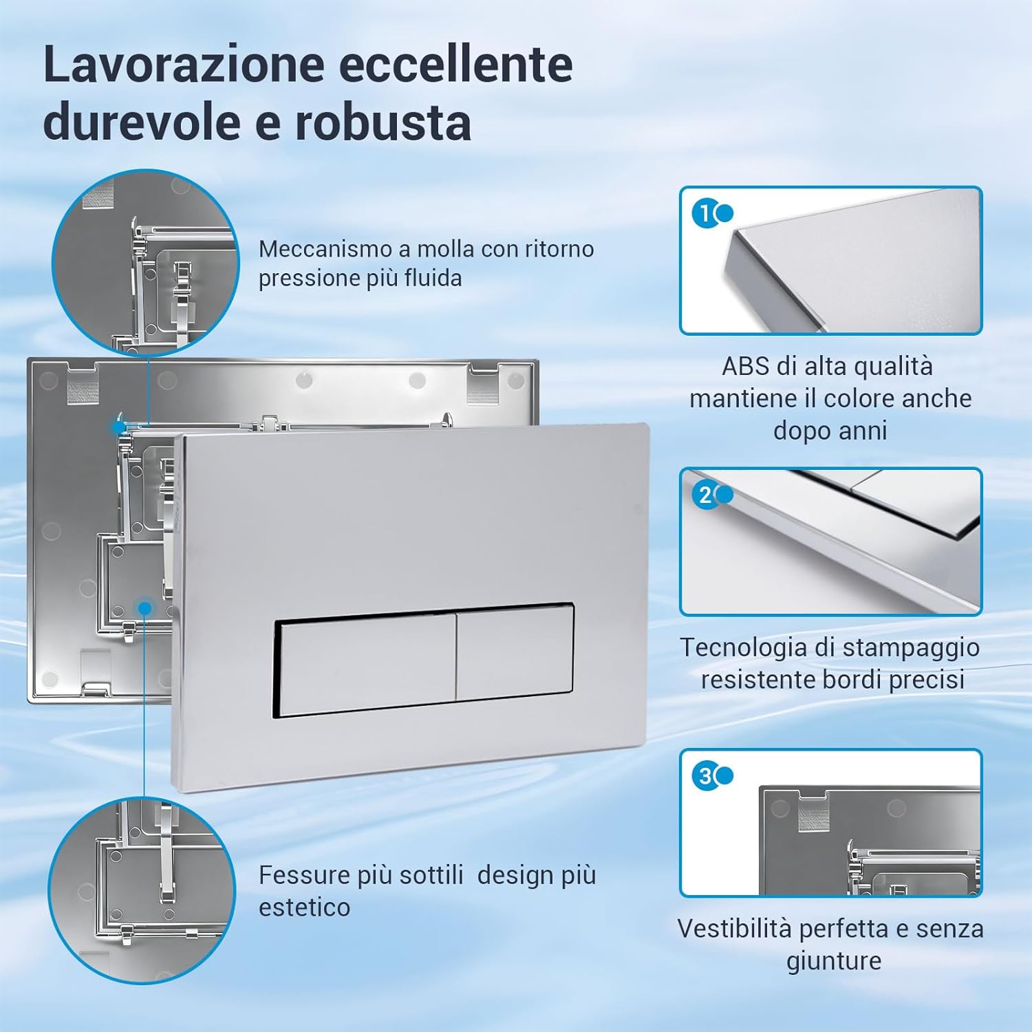 Thumbnail 2 de Mendorio Placca comando WC 246×164 mm