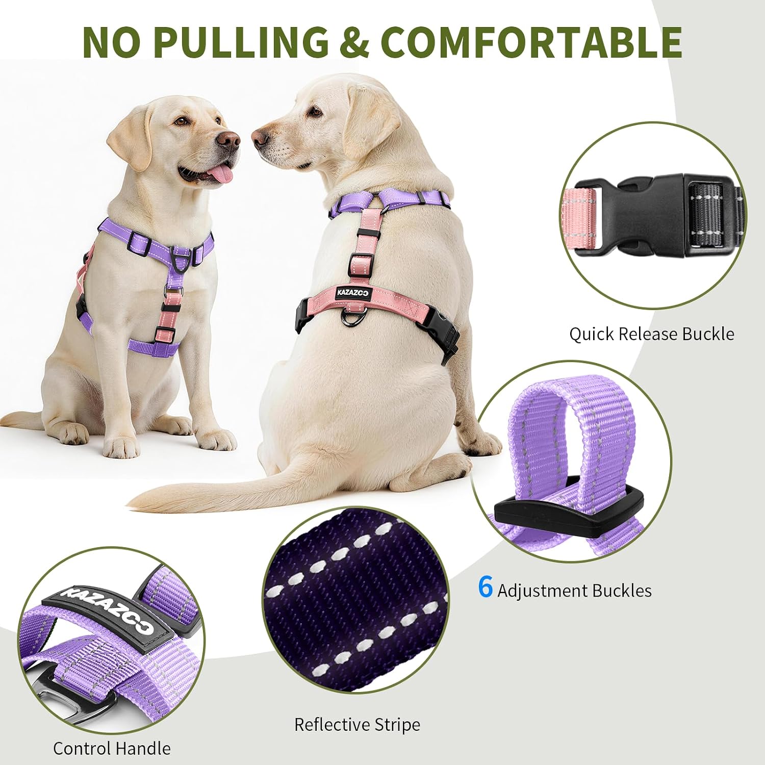 Thumbnail 1 de Dog Harness Pink-L