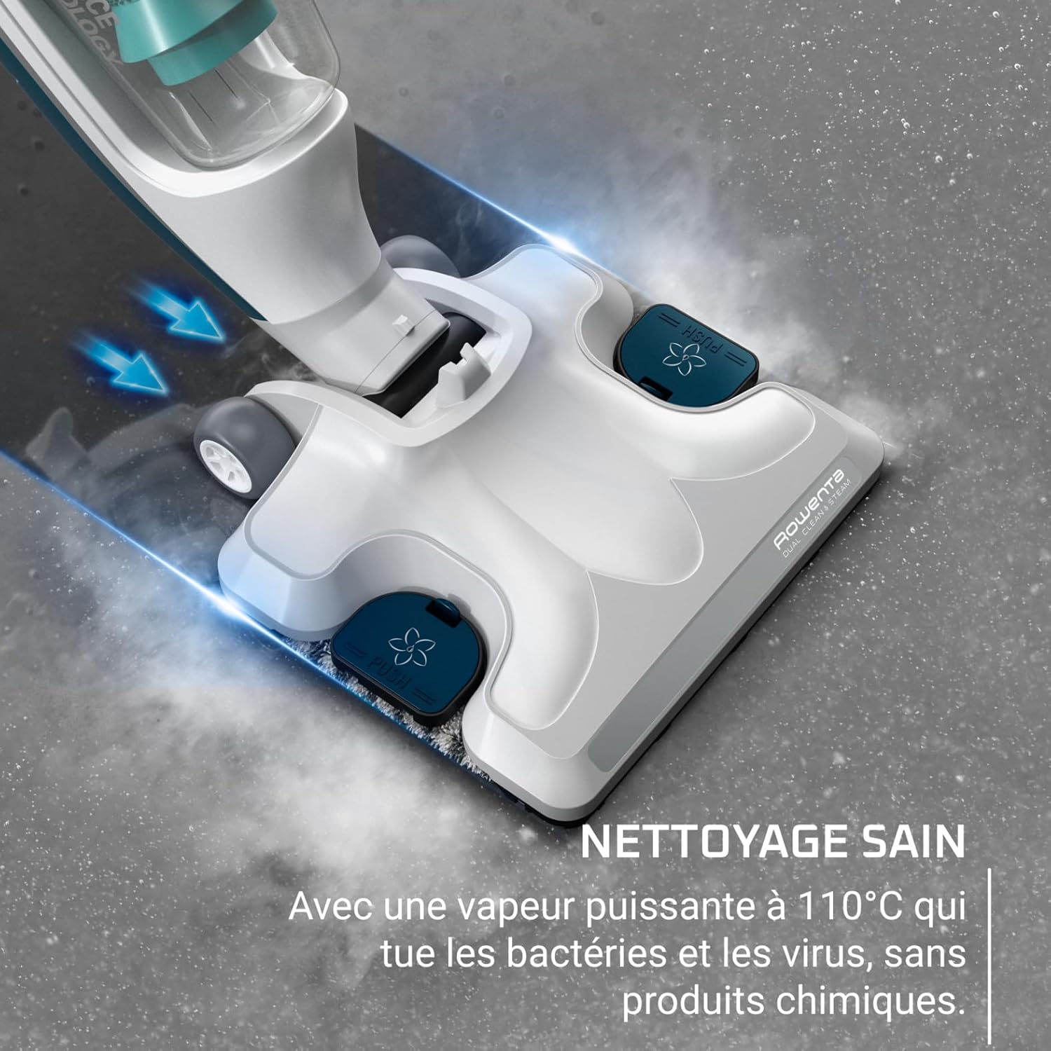 Thumbnail 5 de Rowenta Nettoyeur vapeur 2-en-1 RY7757WH : Aspire et lave simultanément, sans détergent