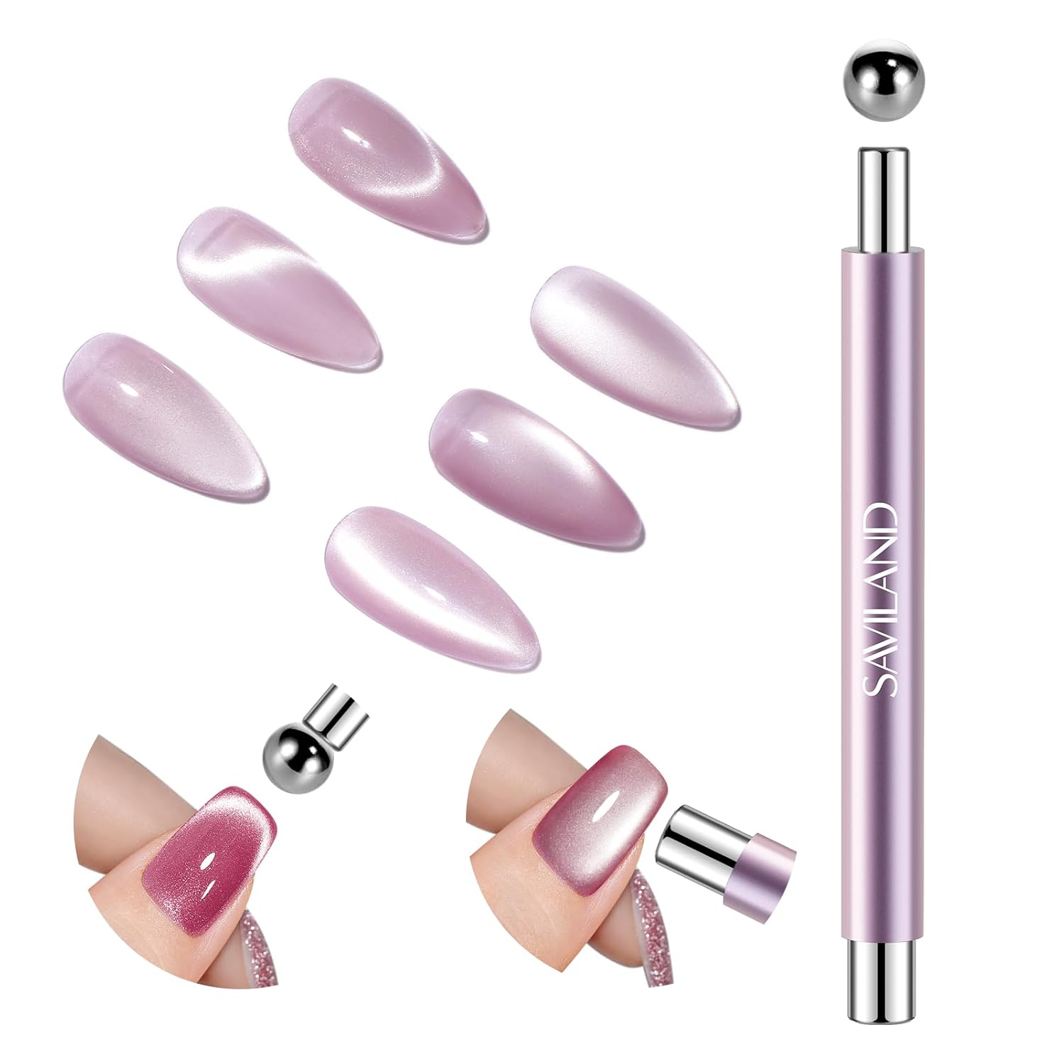 Detalle de SAVILAND Cat Eye Magnetstift mit 5x Magnet