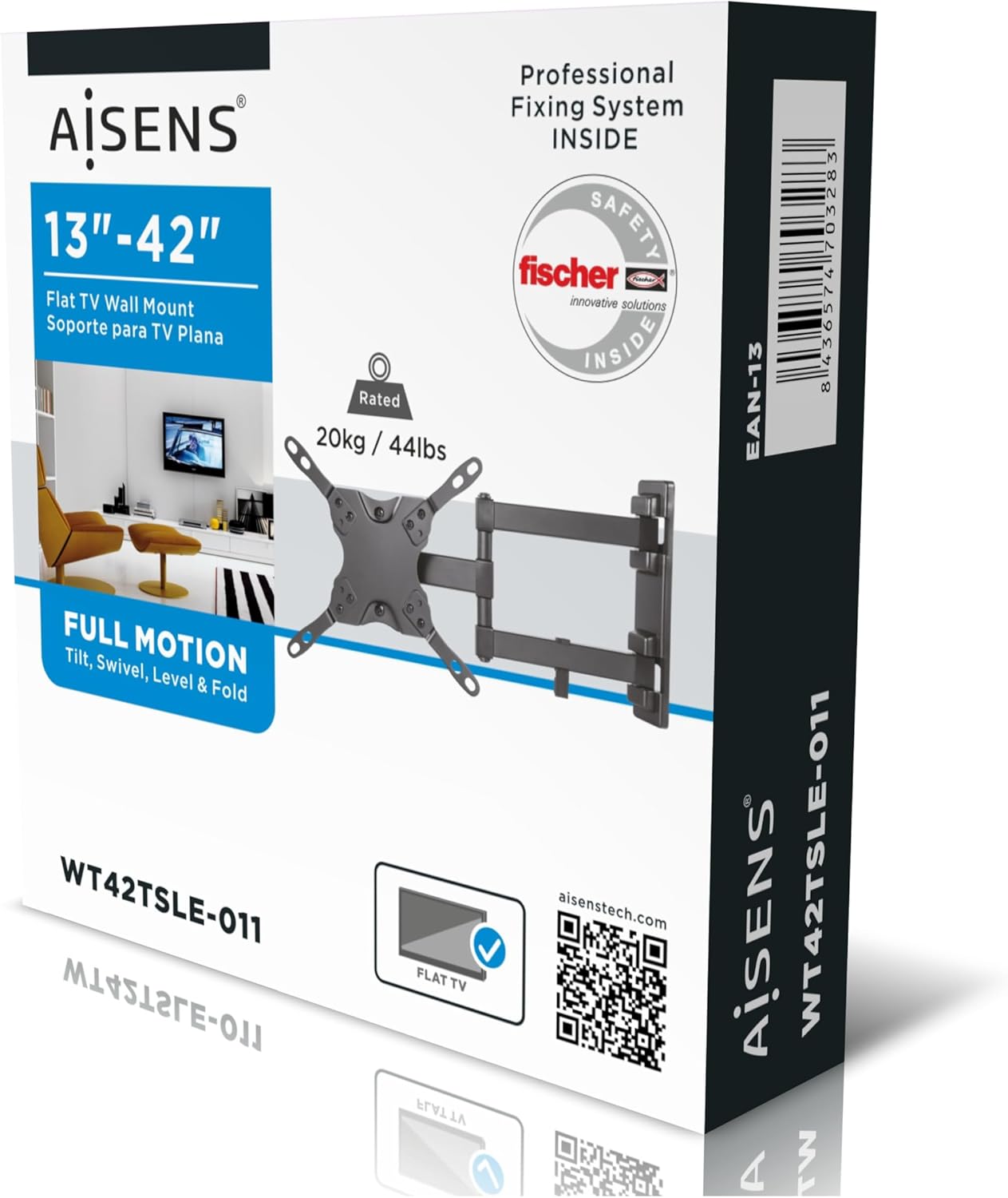 Thumbnail 2 de aisens WT42TSLE-011 Eco Halterung für Monitor/TV (13–42 Zoll, schwarz) schwenkbar und neigbar bis 20 kg