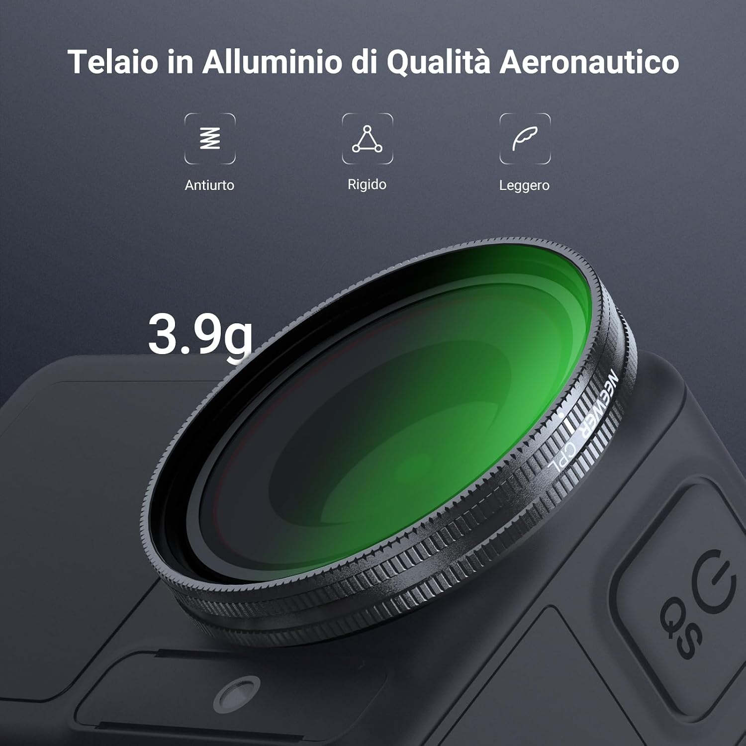 Thumbnail 5 de NEEWER Filtro CPL per DJI Osmo Action 3/4/5 Pro (FL-N69) – nitidezza e colori vividissimi