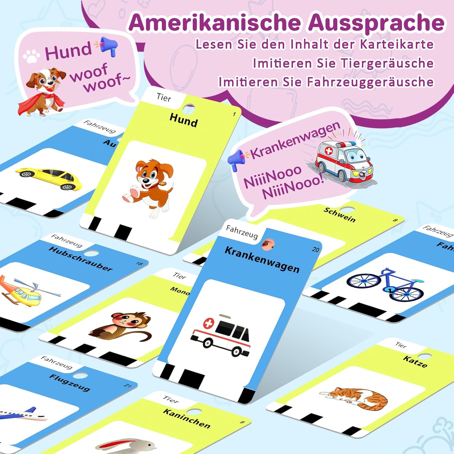 Detalle de Sprechende Lernkarten Deutsch 420 Wörter