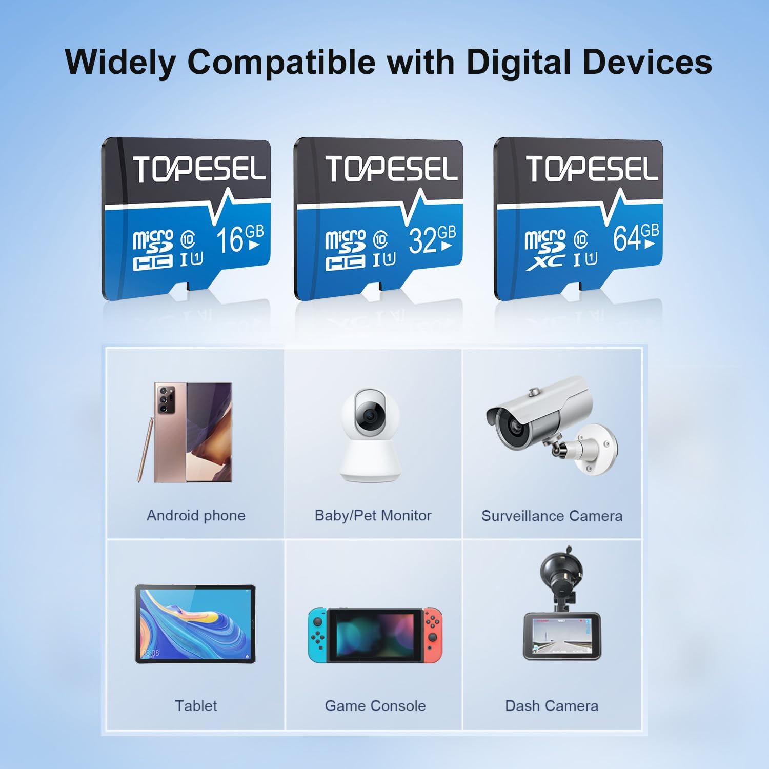 Thumbnail 6 de TOPESEL 32GB Micro SD Card 2-Pack – UHS-I, 80MB/s Read, 20MB/s Write