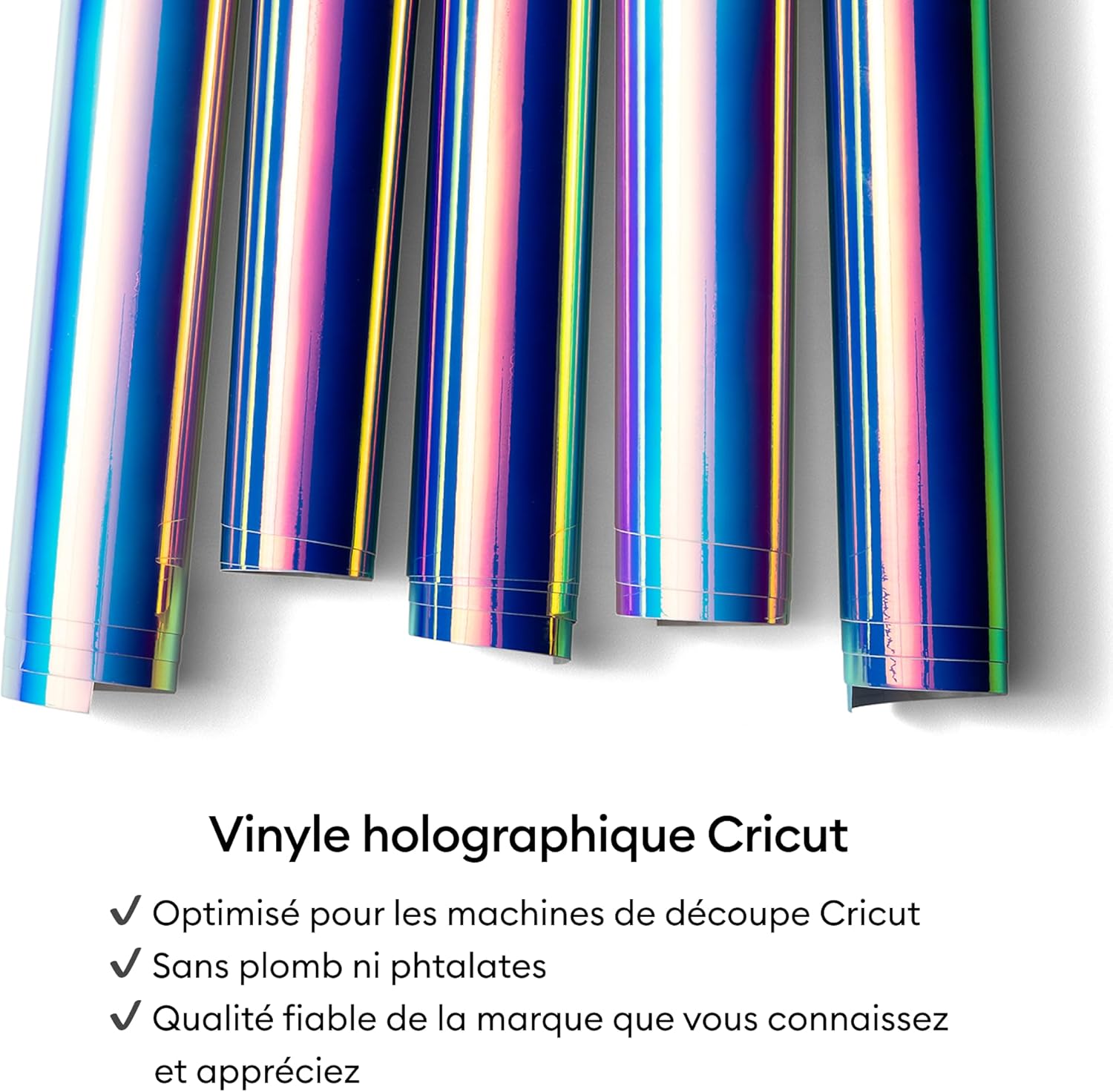Thumbnail 6 de Vinyle Holographique Cricut 30x120 cm 📷