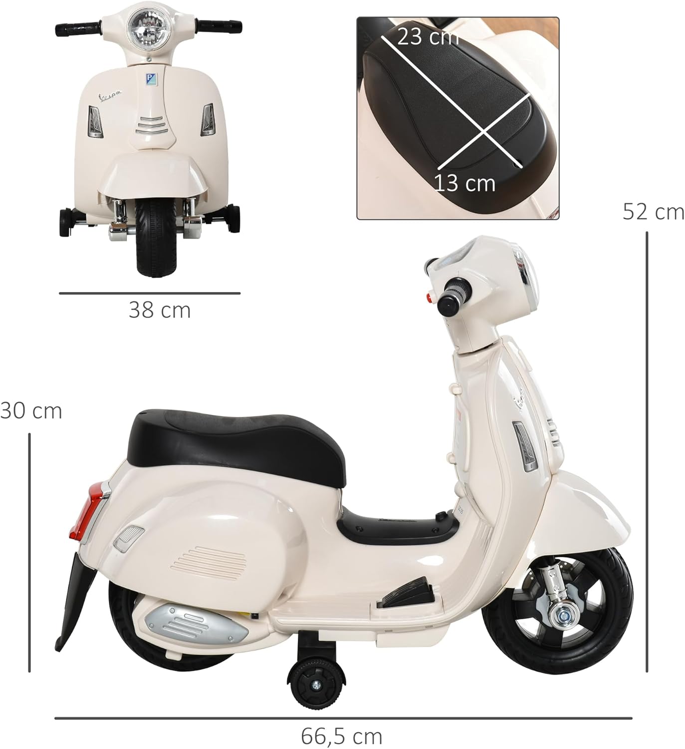 Thumbnail 4 de HOMCOM Moto Eléctrica Vespa 6V para Niños