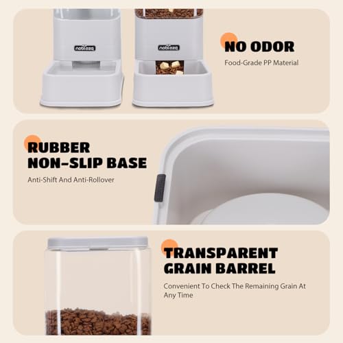 Thumbnail 5 de Nobleza Comedero automático y bebedero para gatos y perros con dispensador de agua de 3,8 L y comida (pack de 2)