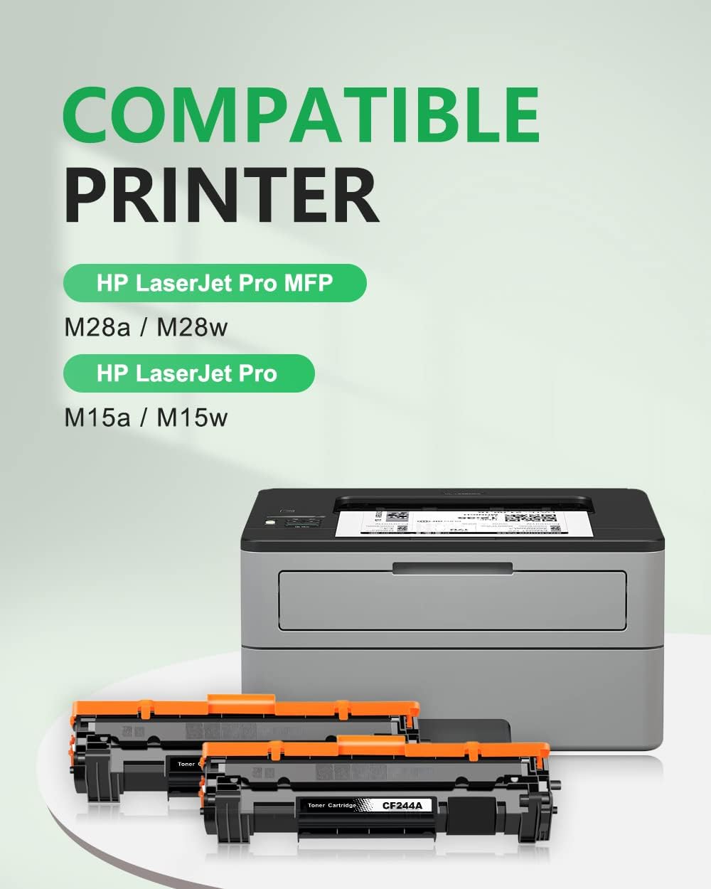 Detalle 2 de Colorfly 44A CF244A zwarte tonercartridges, set van 2 voor HP LaserJet Pro