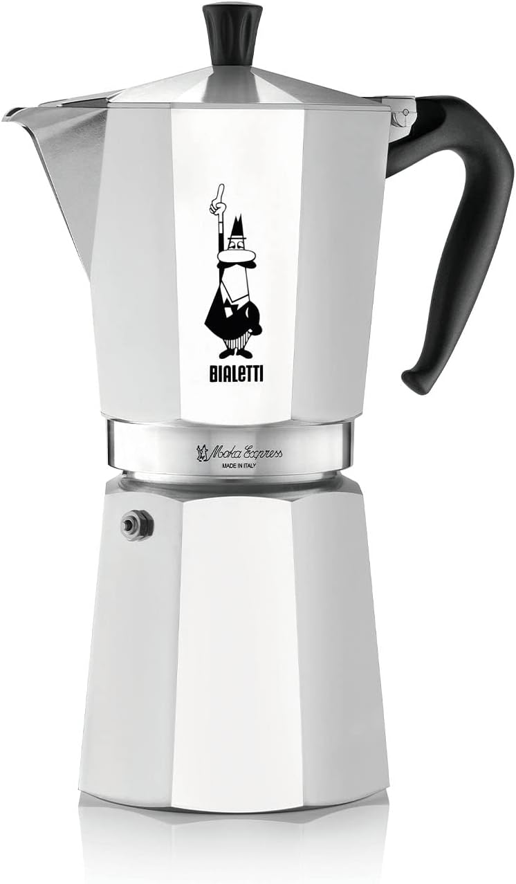 Thumbnail 1 de Bialetti Moka Express 3 Tazze (130 ml) – Caffettiera in Alluminio, Manico Anti Scottatura, Non Adatta A Induzione