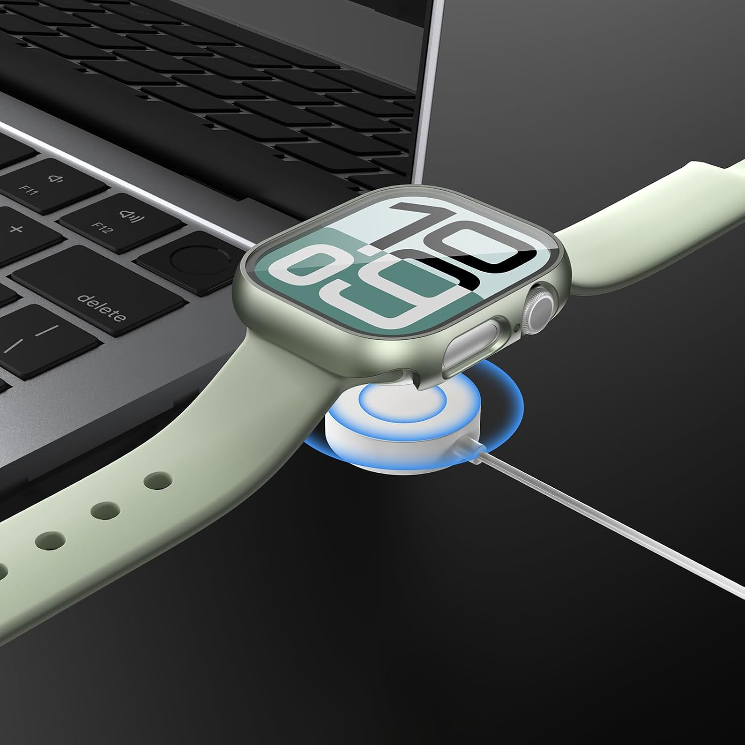 Detalle 1 de JZK Apple Watch Case with Tempered Glass