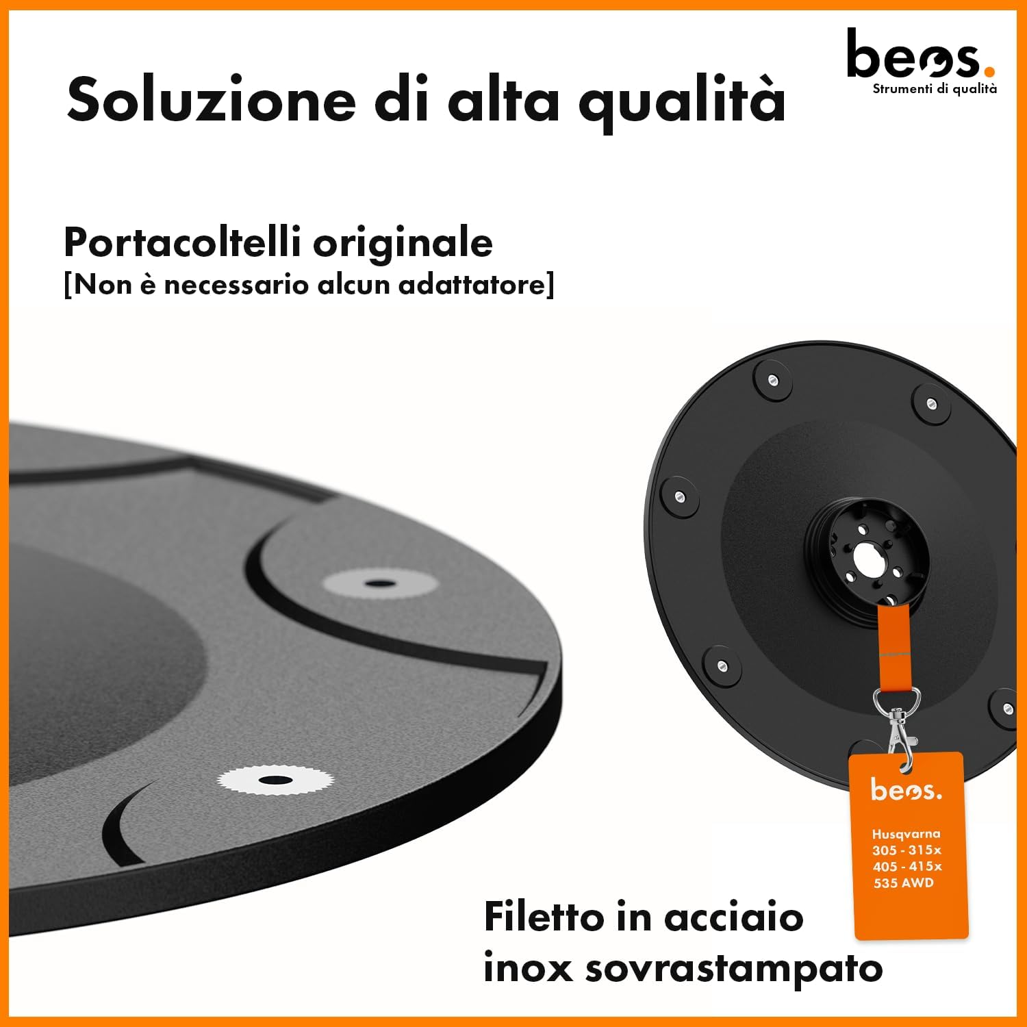 Thumbnail 4 de BEOS disco lama 7x per tosaggeba robotizzato (pattino rotante) compatibile Husqvarna Automower 305/310/315x/405/410/415x/535 AWD