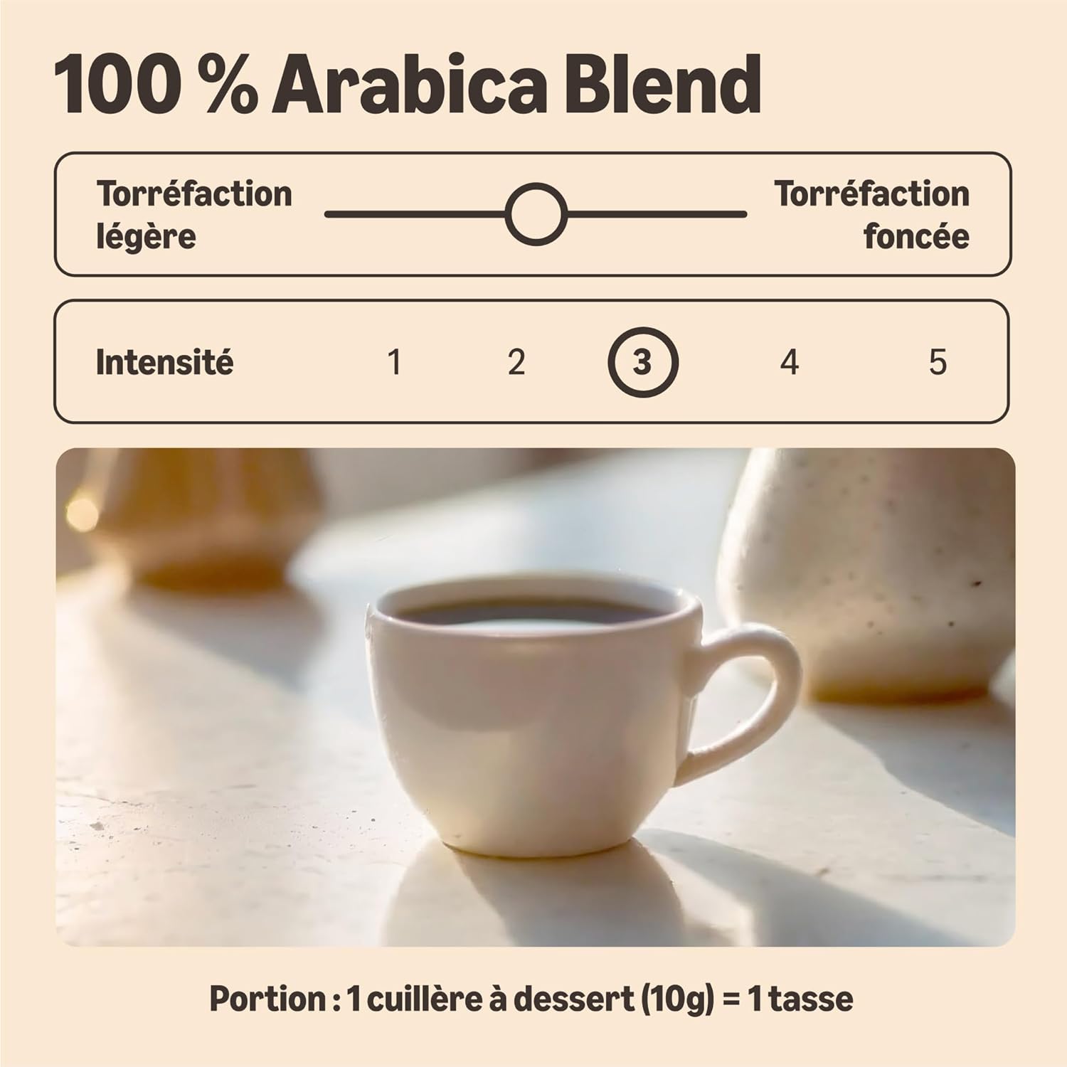 Detalle 2 de Coffee Classic 100 % Arabica, torréfaction moyenne, 500 g ⚖