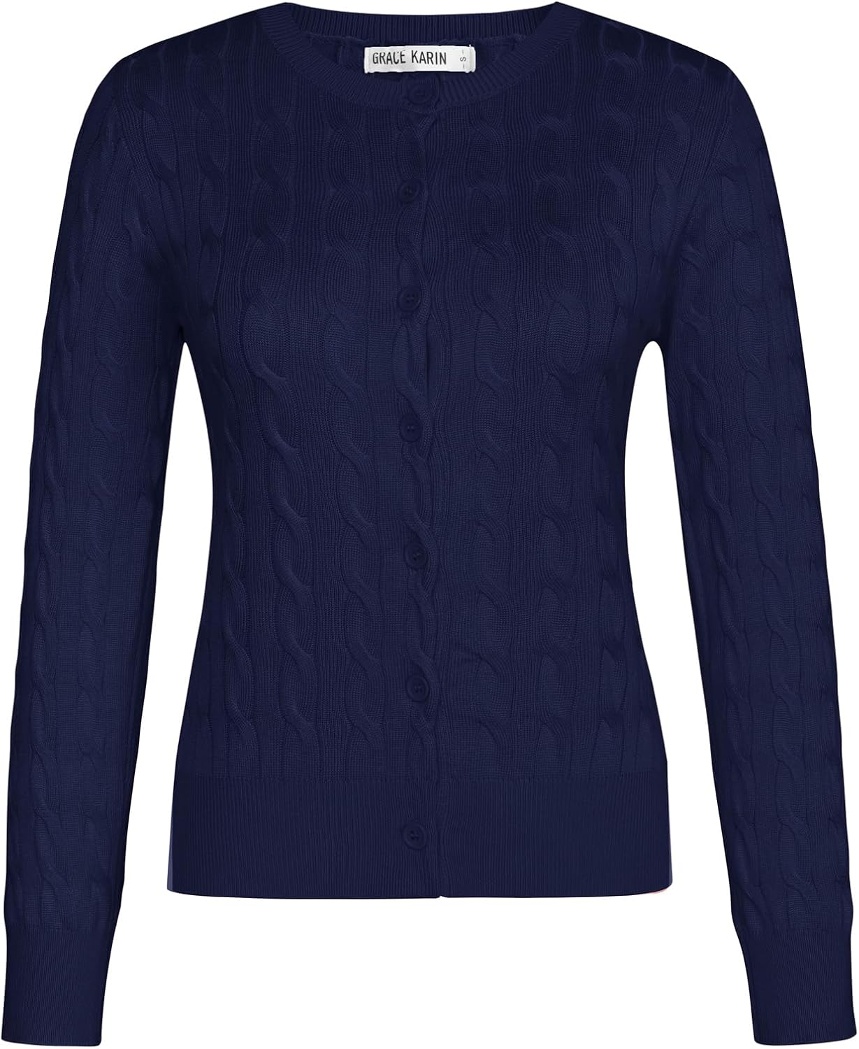 Detalle de GRACE KARIN Cable Knit Cardigan Sweater