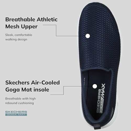 Detalle 2 de Skechers Women's Go Walk Joy Trainer – Navy (UK 5)
