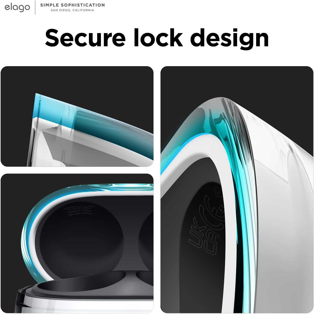 Thumbnail 3 de elago Coque Transparente en TPU pour Google Pixel Buds Pro avec porte-clé et charge sans fil intégrée
