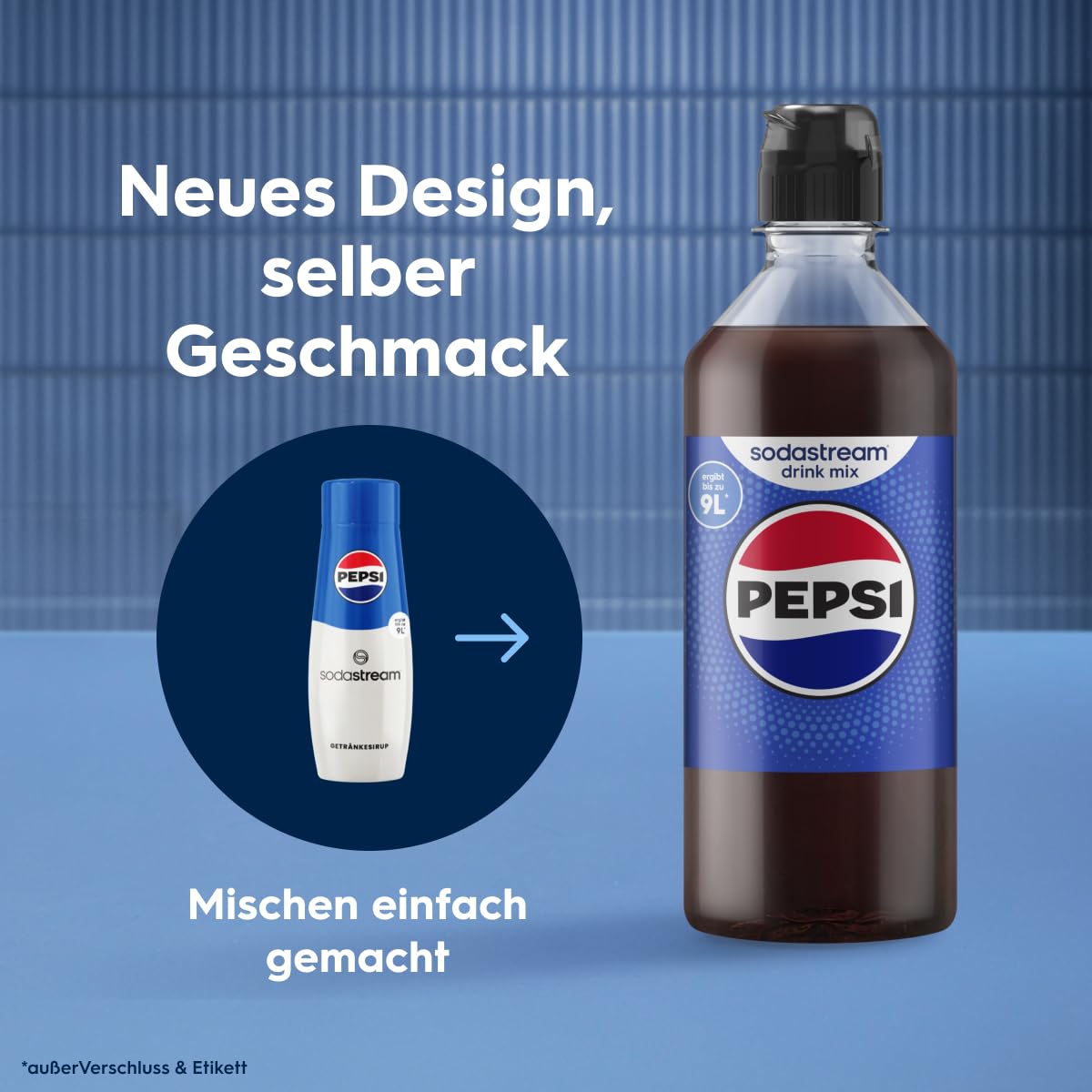 Detalle 2 de Sodastream drink mix Pepsi – 4er Pack (4 × 440 ml) für gesprudeltes und stilles Wasser