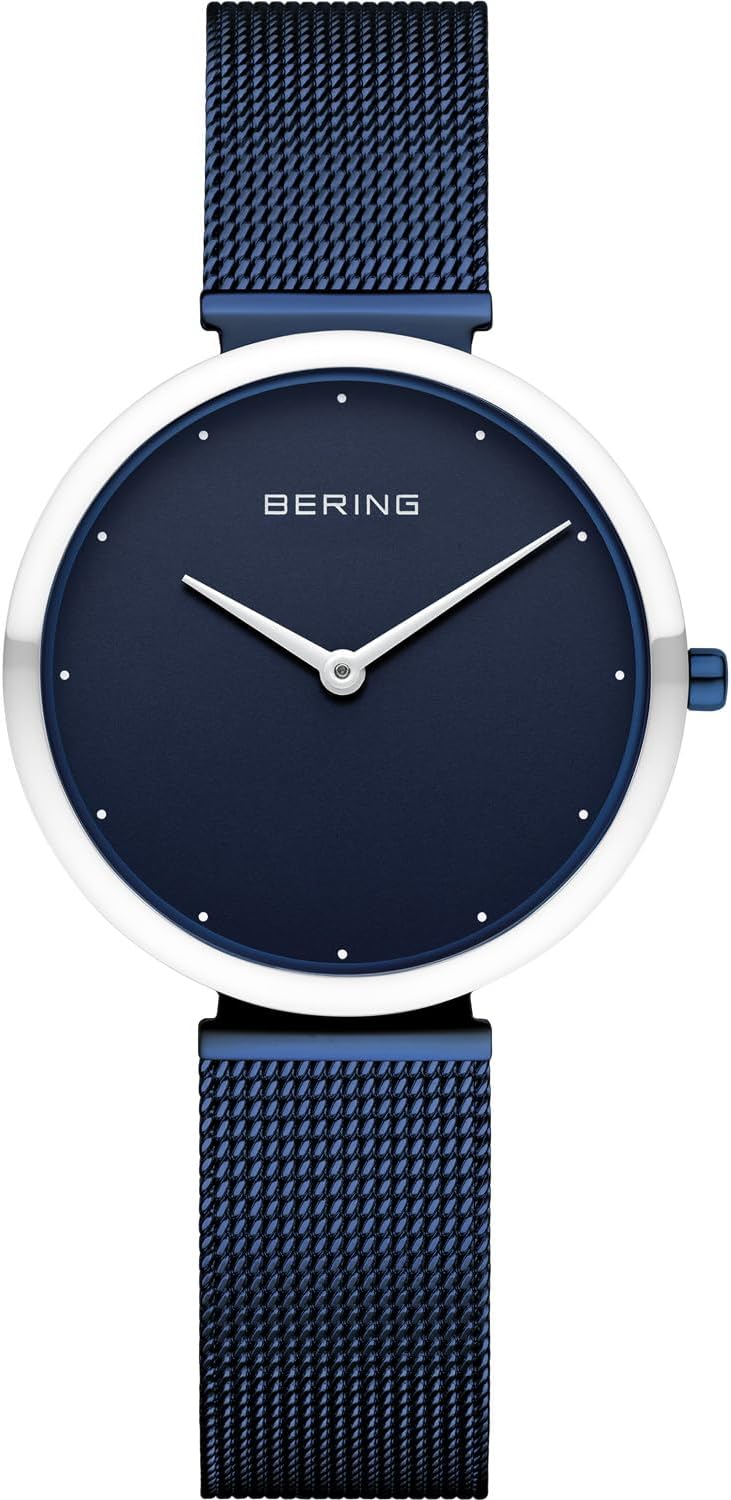 Thumbnail 5 de BERING 18132-Charity1 Montre à Quartz pour Femme – 32 mm, Boîtier bleu, Cadran bleu, Bracelet Milanais, Verre Saphir, 3 ATM
