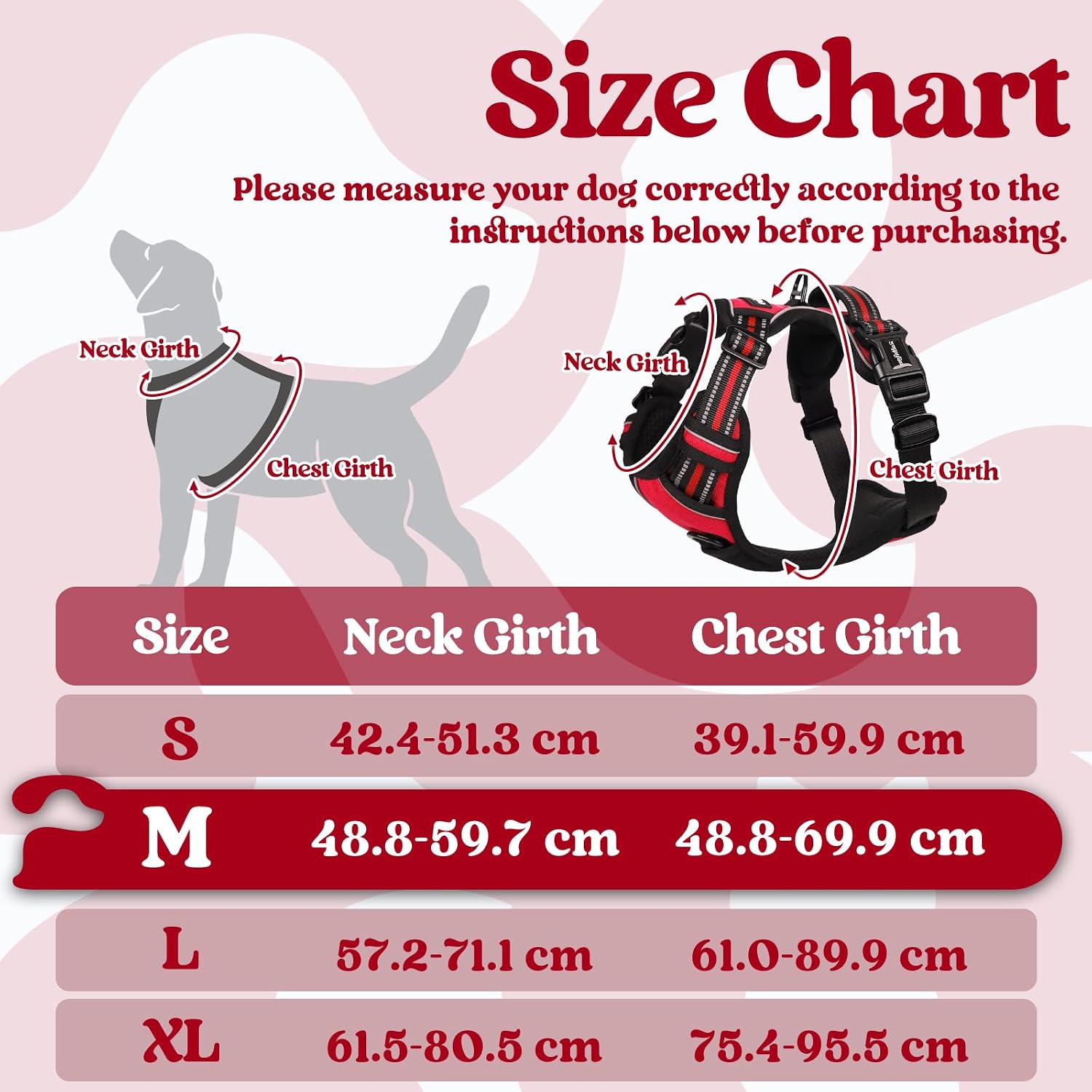 Thumbnail 1 de rabbitgoo Dog Harness Medium Neck Release