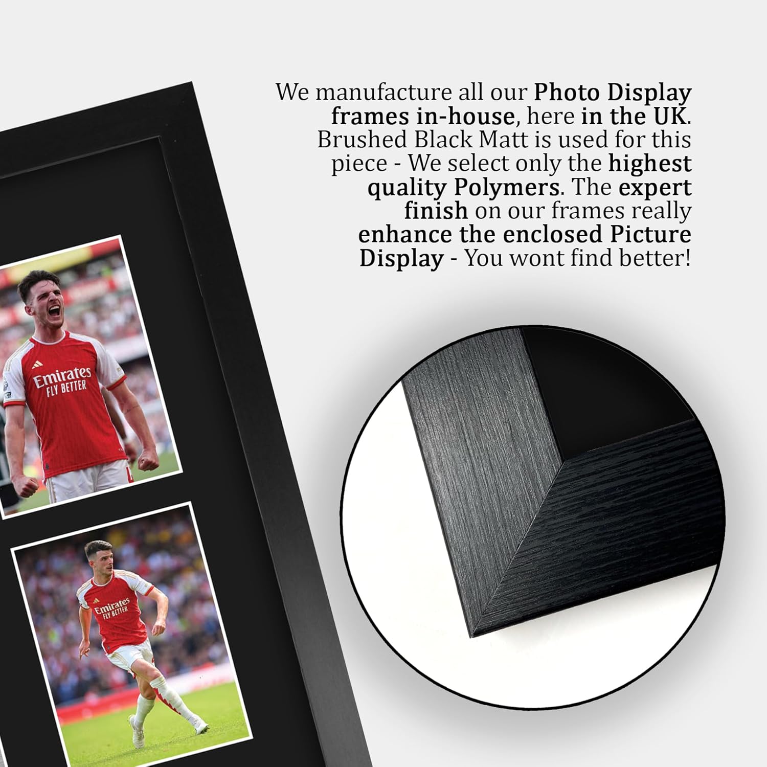 Thumbnail 5 de HWC Trading FR A3 Declan Rice Arsenal printed memorabilia signed autograph photograph display (A3 framed)