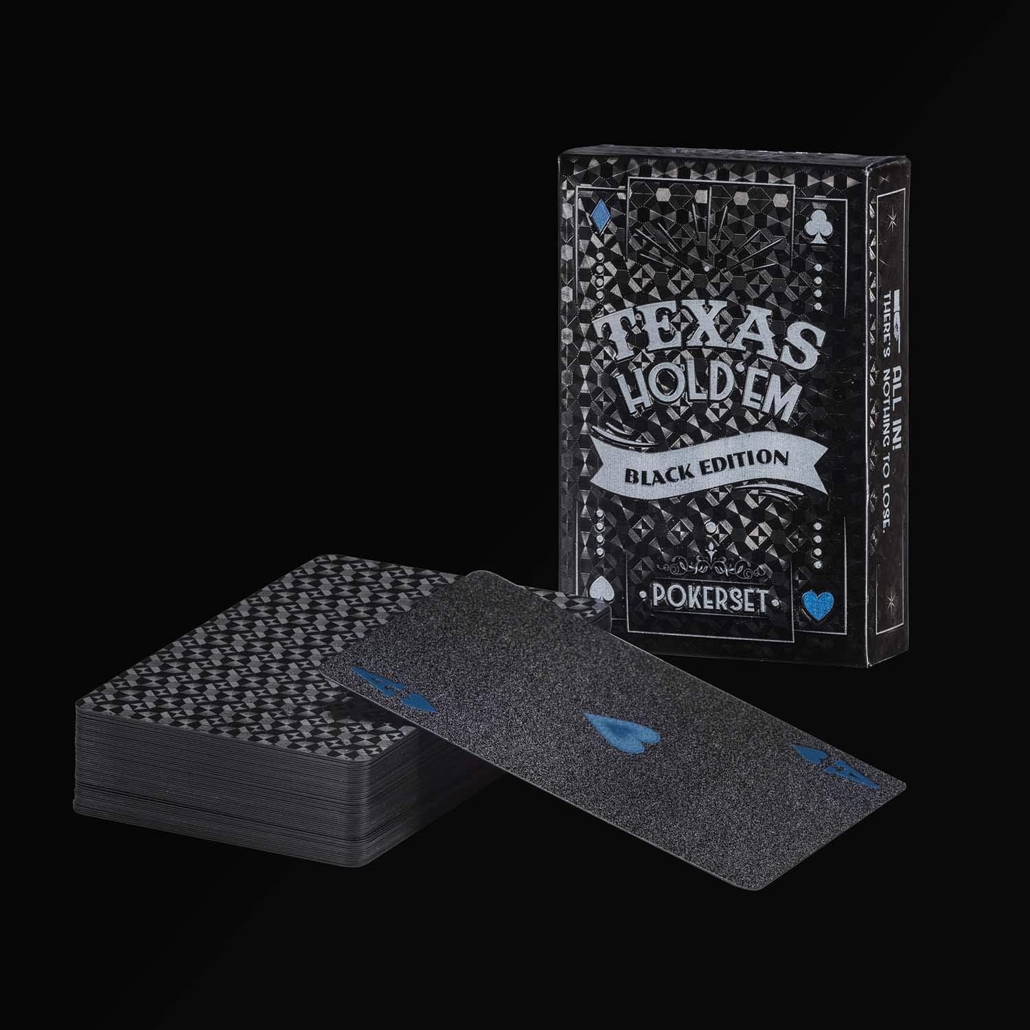 Detalle 1 de GOODS+GADGETS® 100% Plastic Poker Cards, Washable Double Deck, Red and Blue Backs