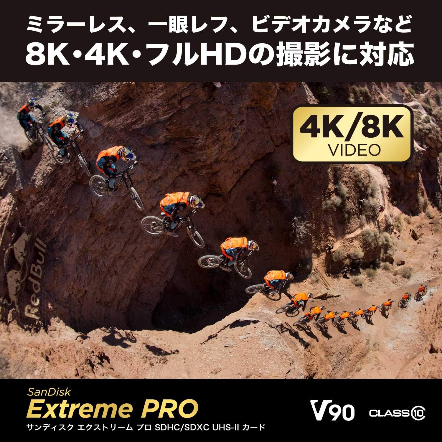 Detalle de SanDisk Extreme PRO SDSDXDM-256G-GHJIN SDXCカード 256GB・UHS-II・V90