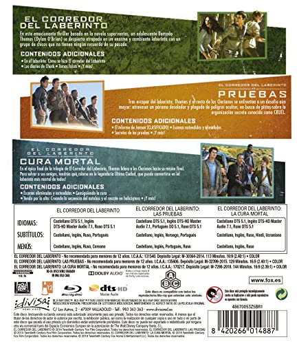 Detalle de Trilogía El Corredor Del Laberinto Pack 3 🎬
