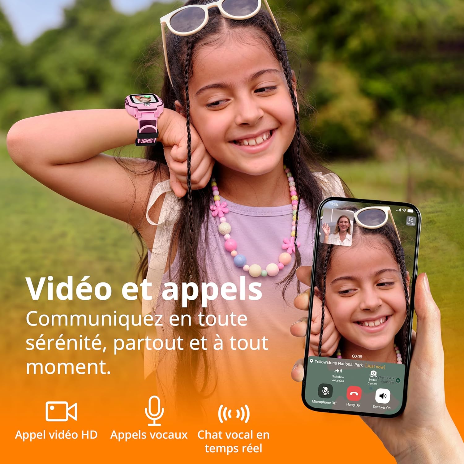 Thumbnail 2 de Montre enfant connectée imoo Z3 avec GPS, visiophonie HD bidirectionnelle et mode classe (rose)