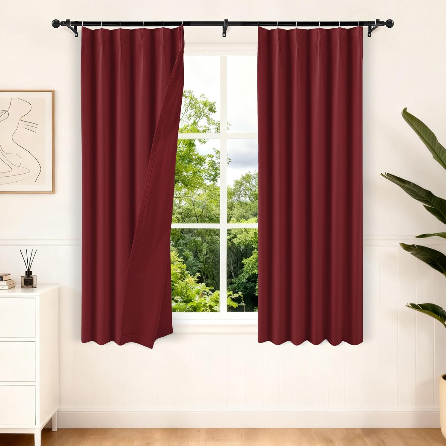 Detalle de Etherealveil Blackout Curtains 40 x 72 Inches