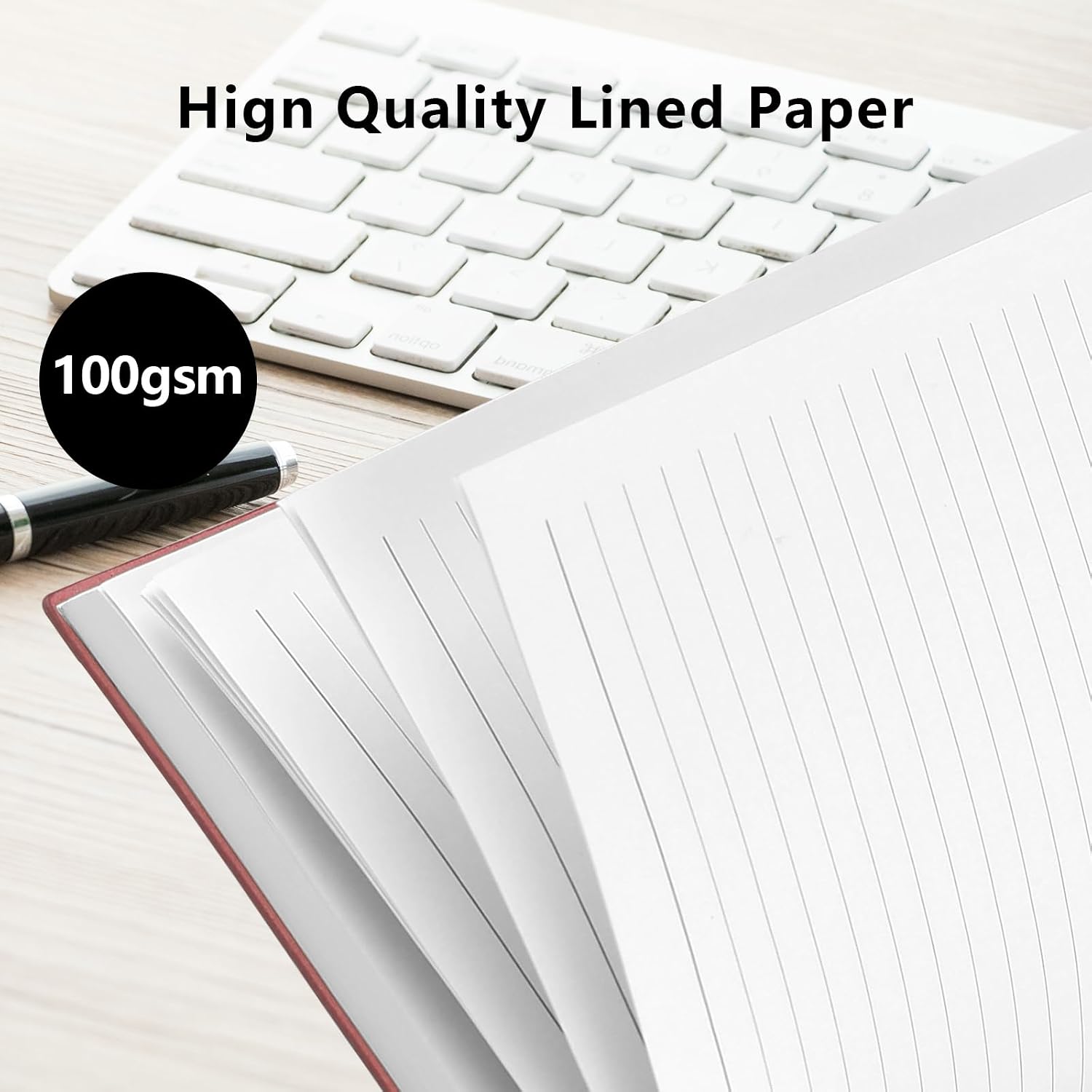 Detalle de B5 Lined Notebook 19 x 25 cm, 320 pages