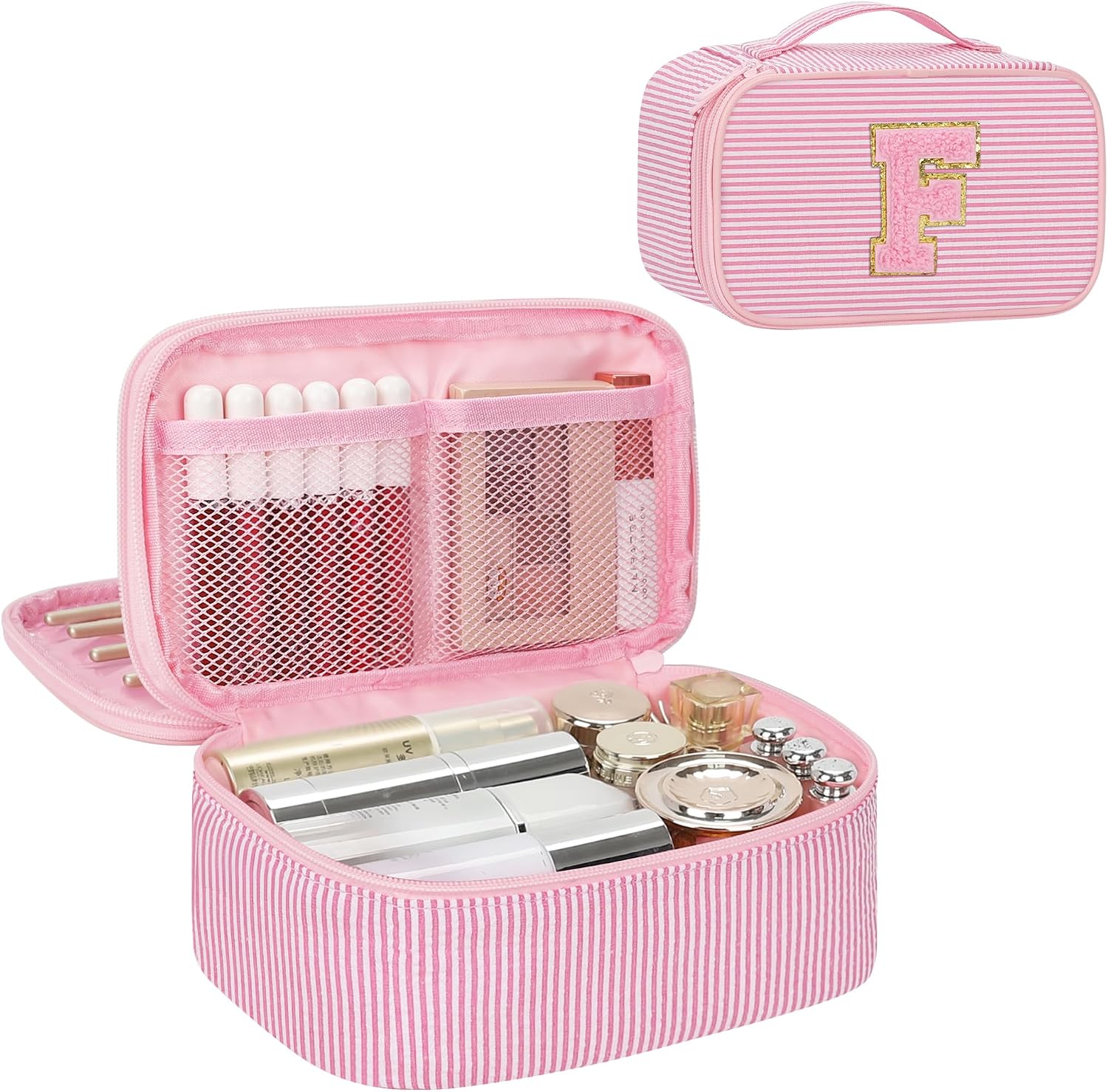 Detalle de Relavel Makeup Bag, 9.5 x 5.5 x 3.7 Inches