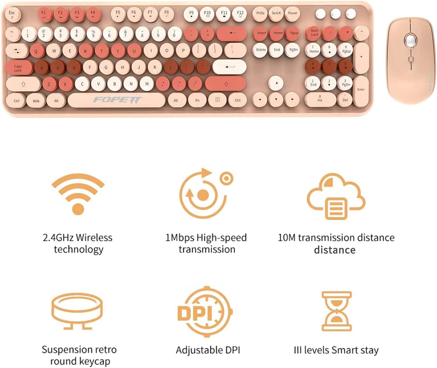 Detalle 1 de FD Wireless Keyboard and Mouse Combo 2.4GHz