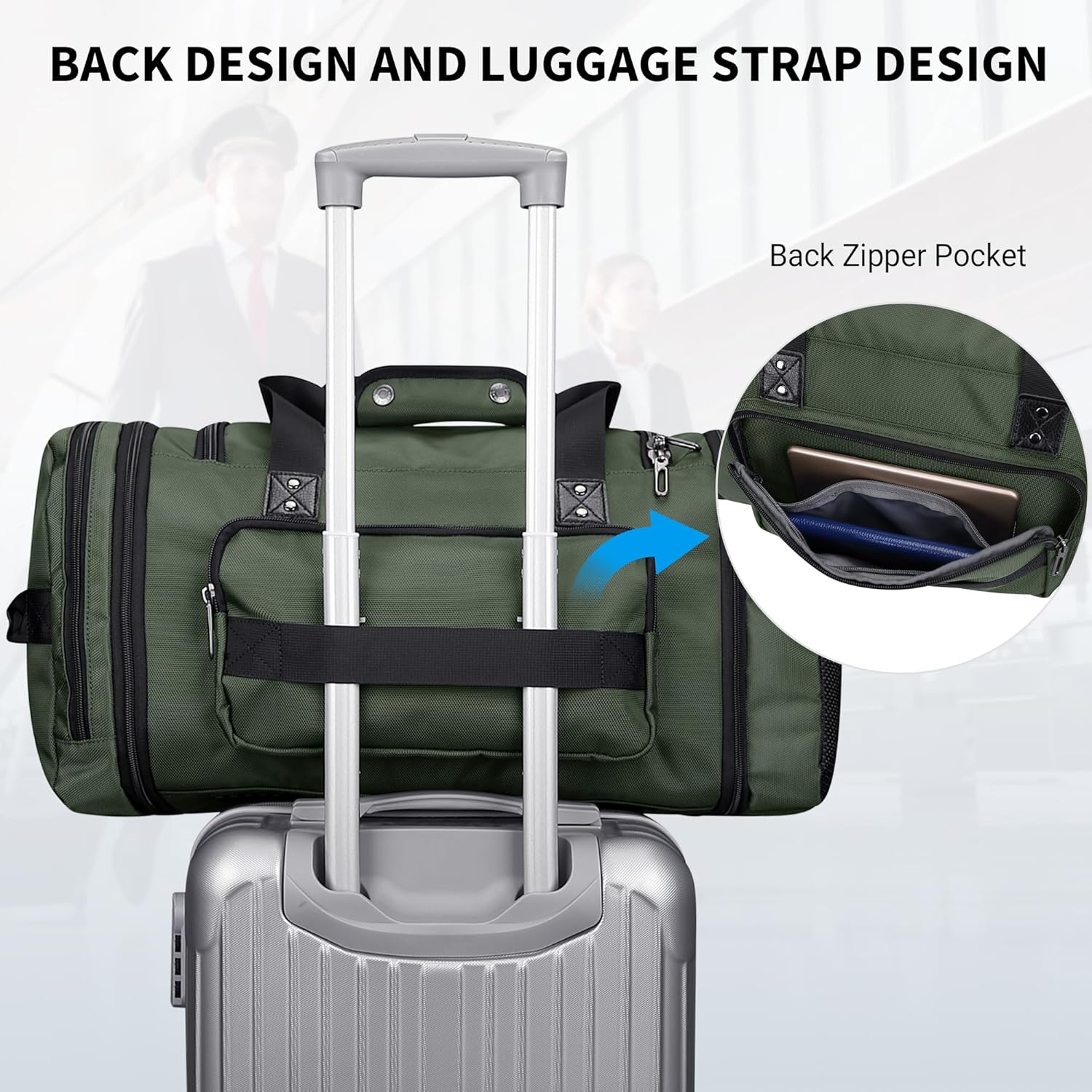 Thumbnail 5 de WITZMAN Duffle Bag for Men Nylon Large
